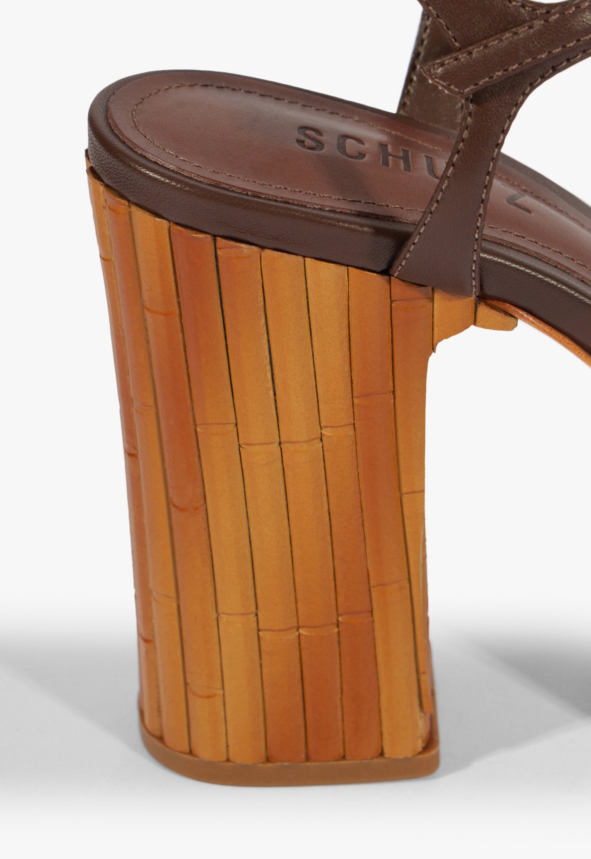 Enola Bamboo Leather Platform Sandal