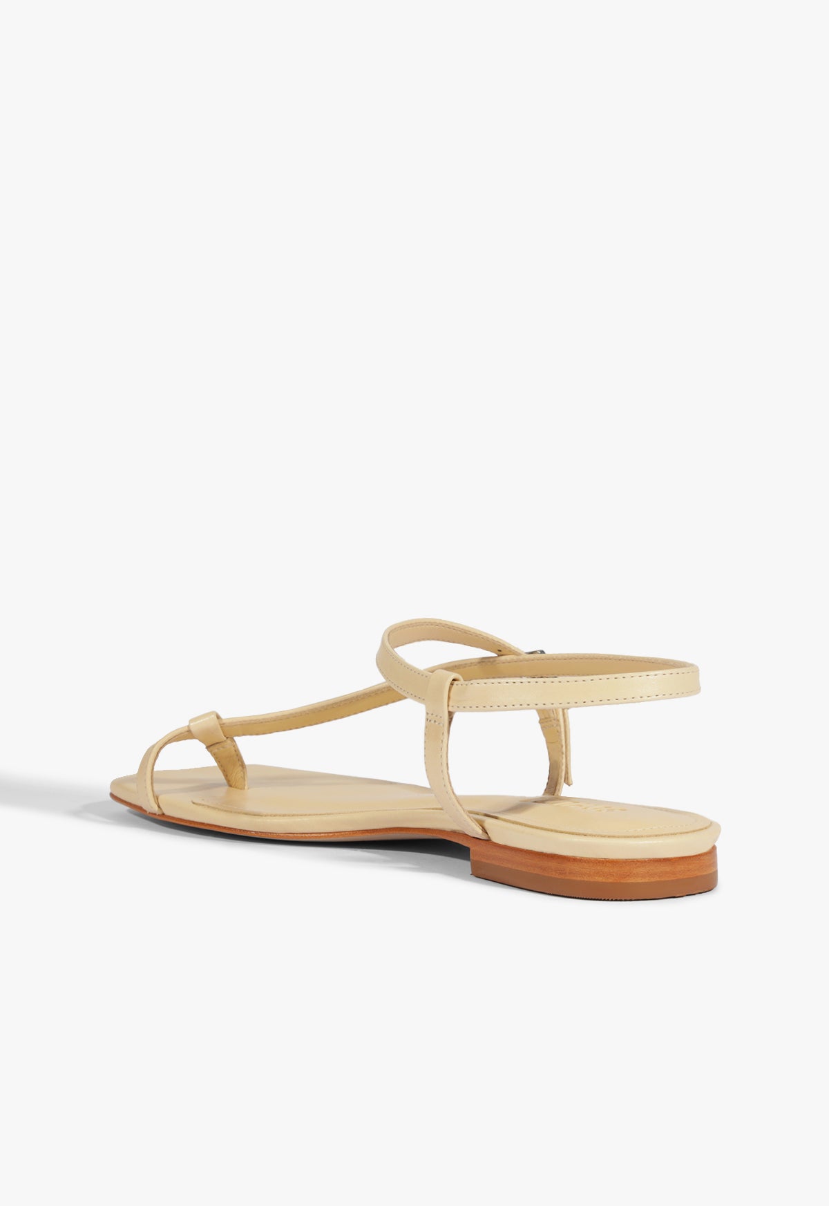 Lisa Beige Suede Flat Sandal