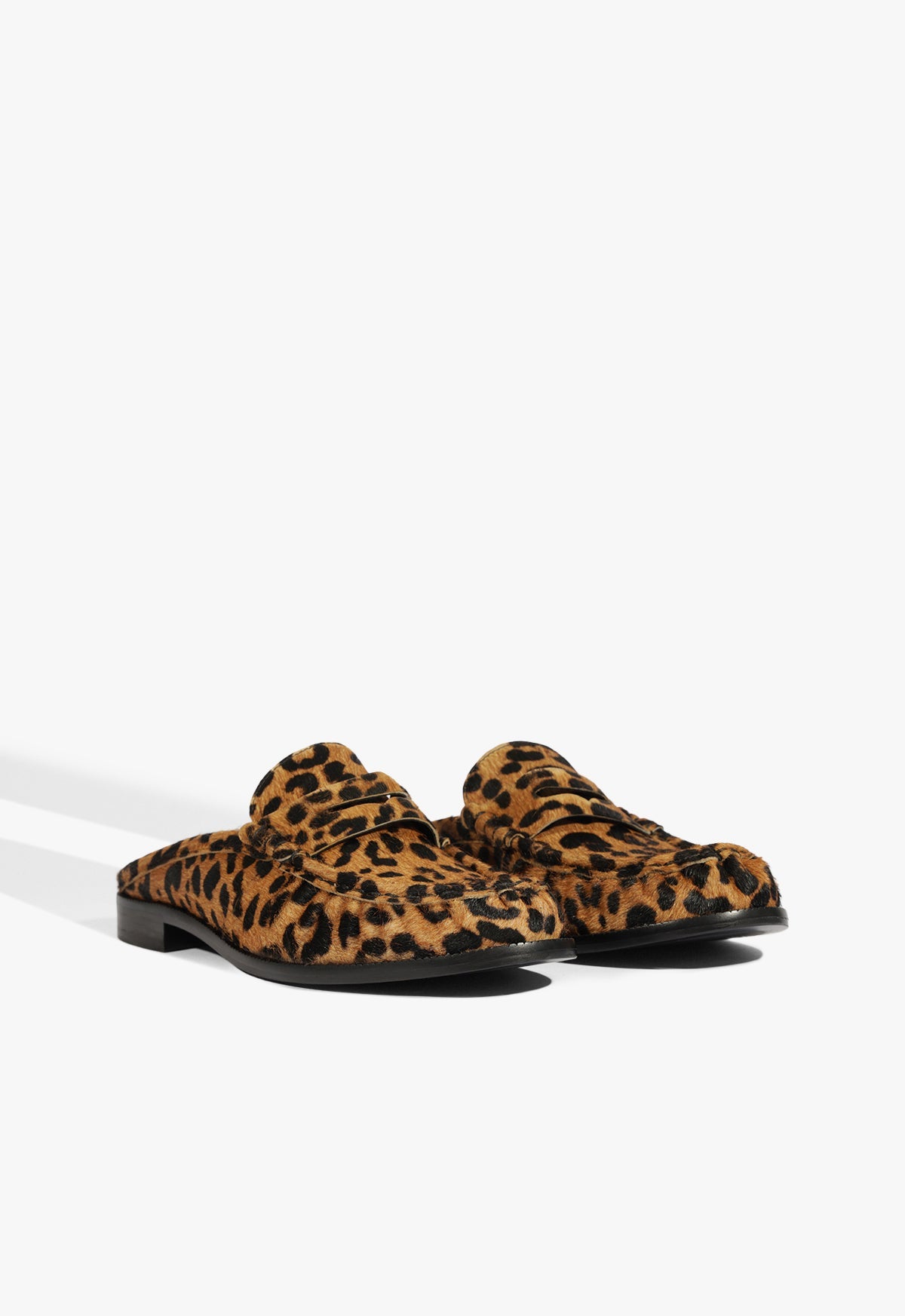 Tyche Mule Calf Hair Flat