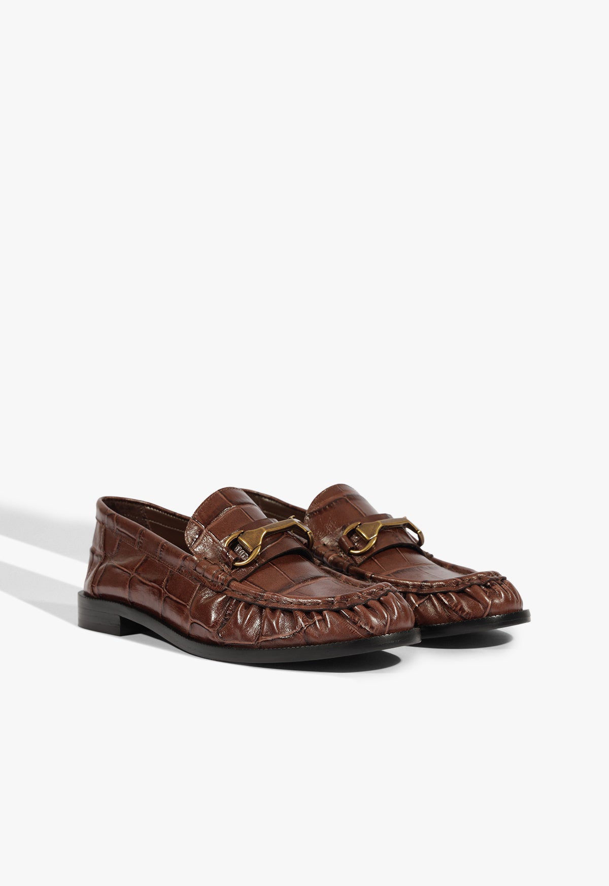 Yasmina Croc Flat
