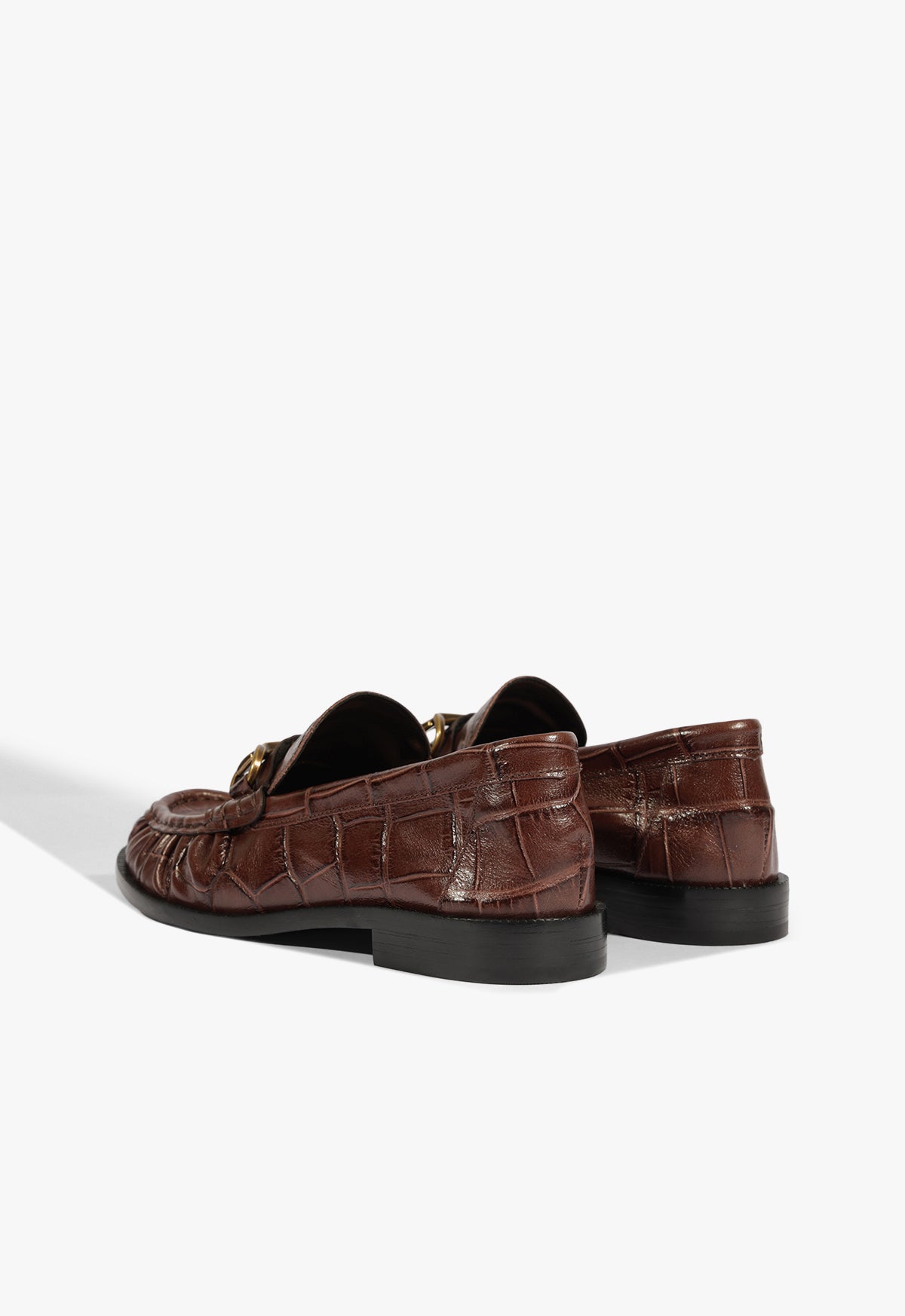 Yasmina Croc Flat