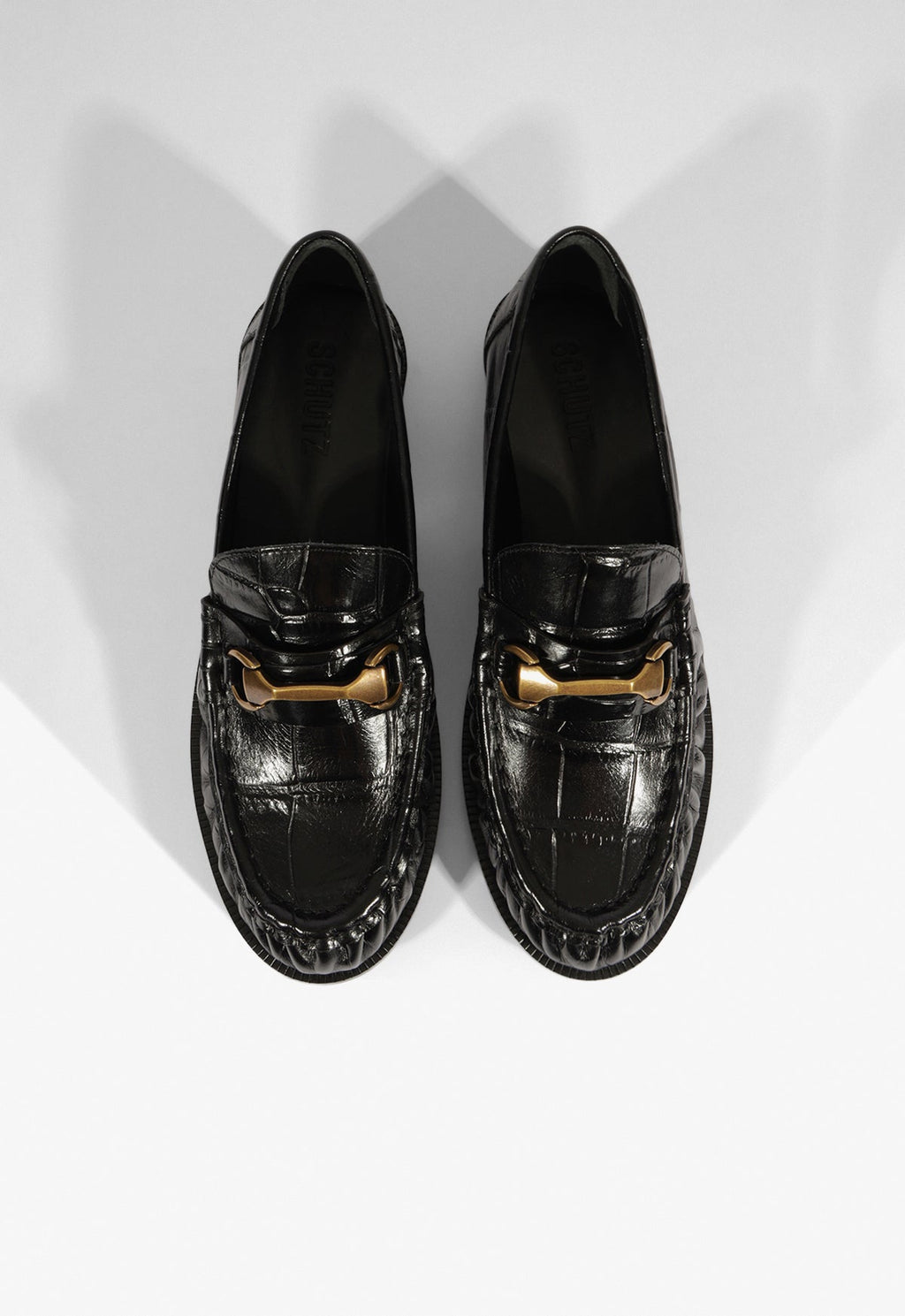 Yasmina Croc Flat