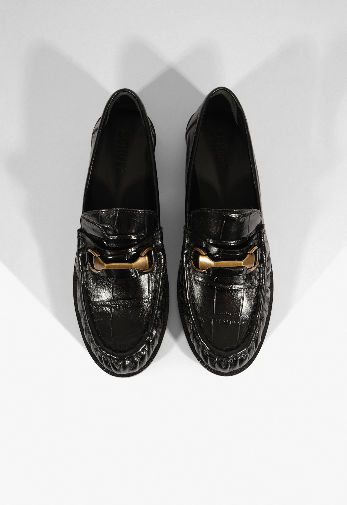 Yasmina Croc Flat