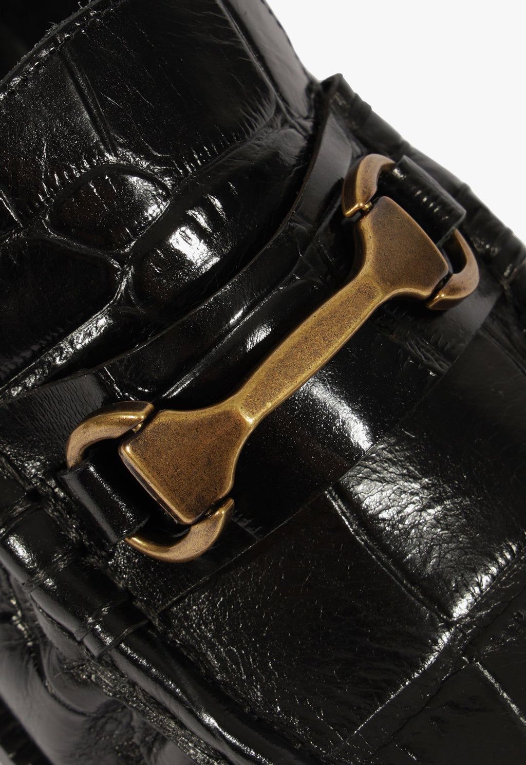 Yasmina Croc Flat