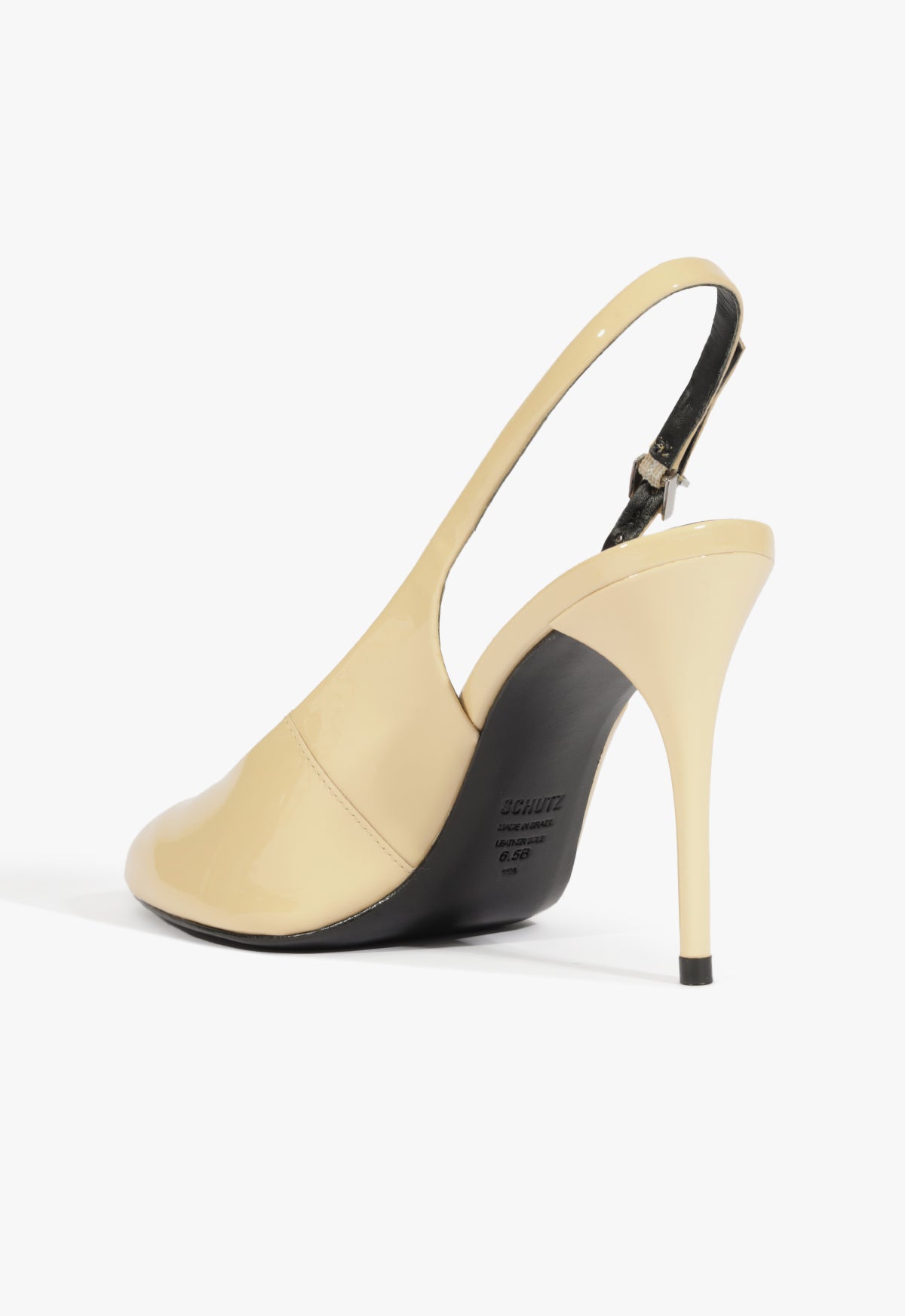 Geraldine Sling Patent Pump