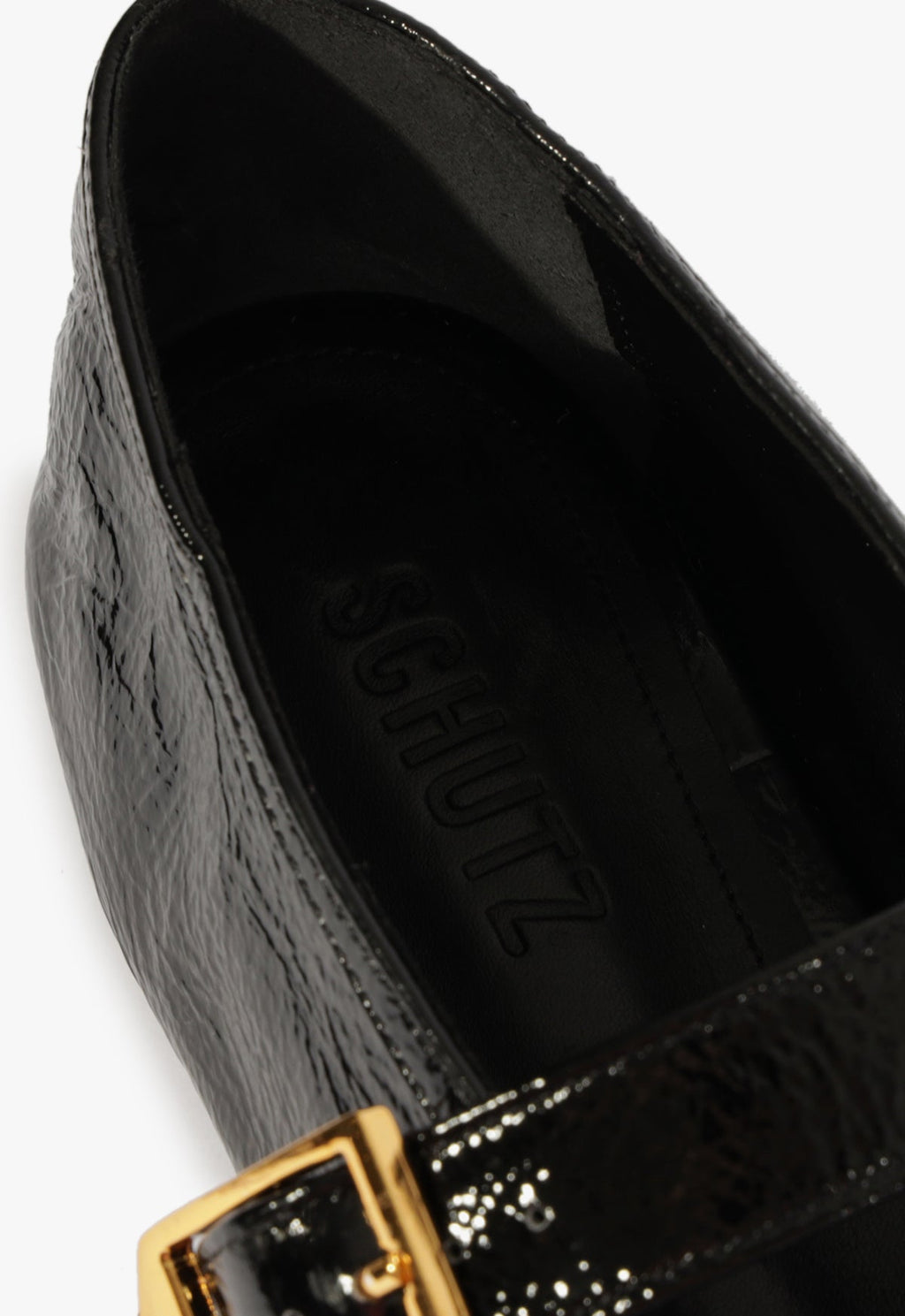 Vick Buckle Patent Leather Ballet Flat
