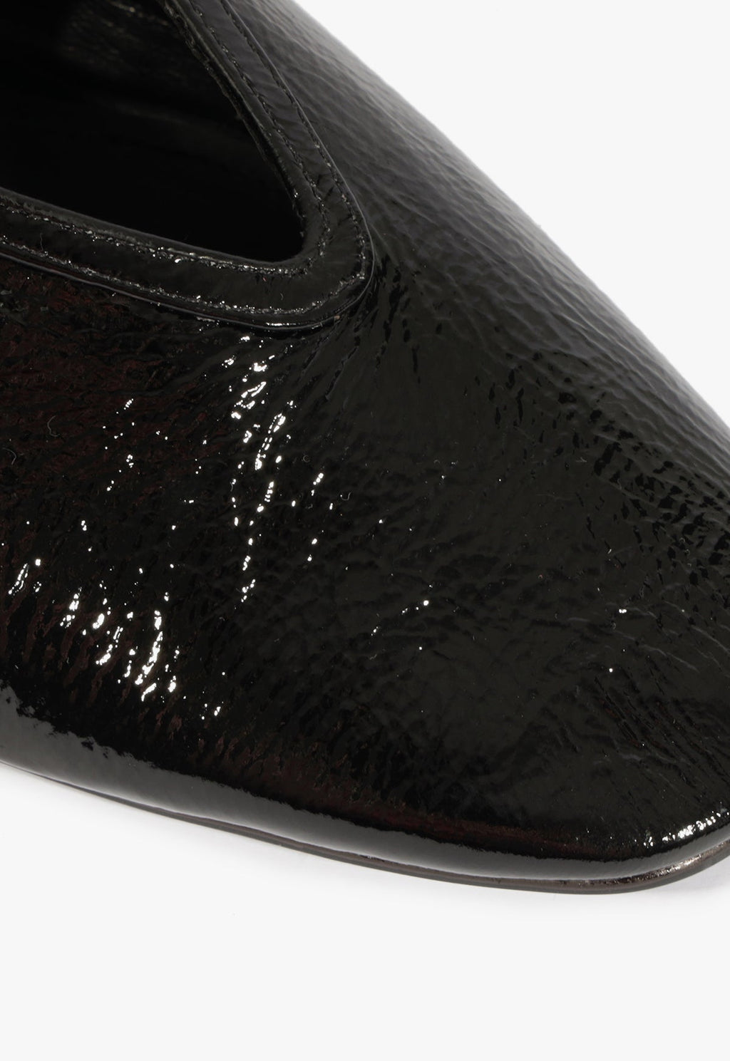 Vick Buckle Patent Leather Ballet Flat