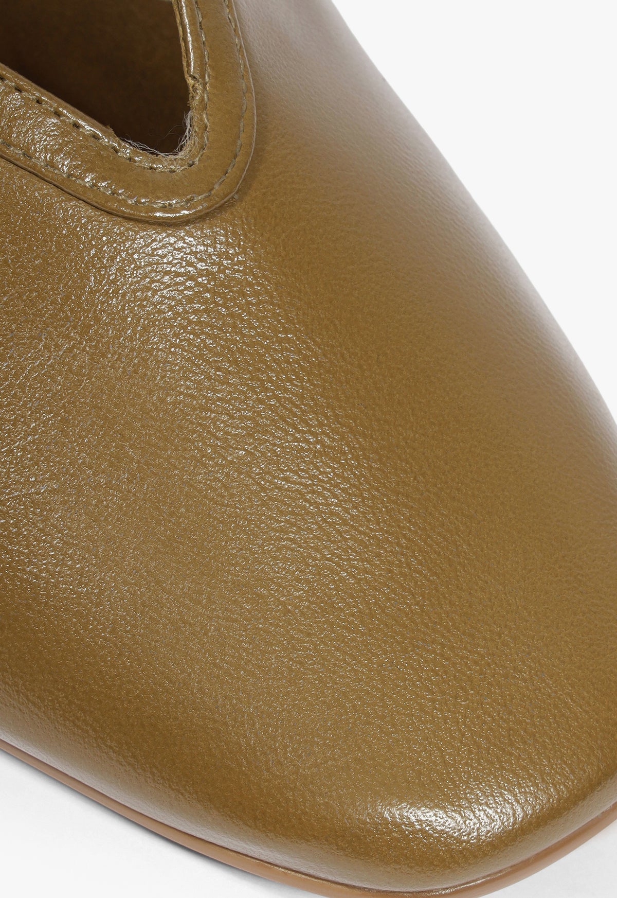 Vick Buckle Leather Ballet Flat