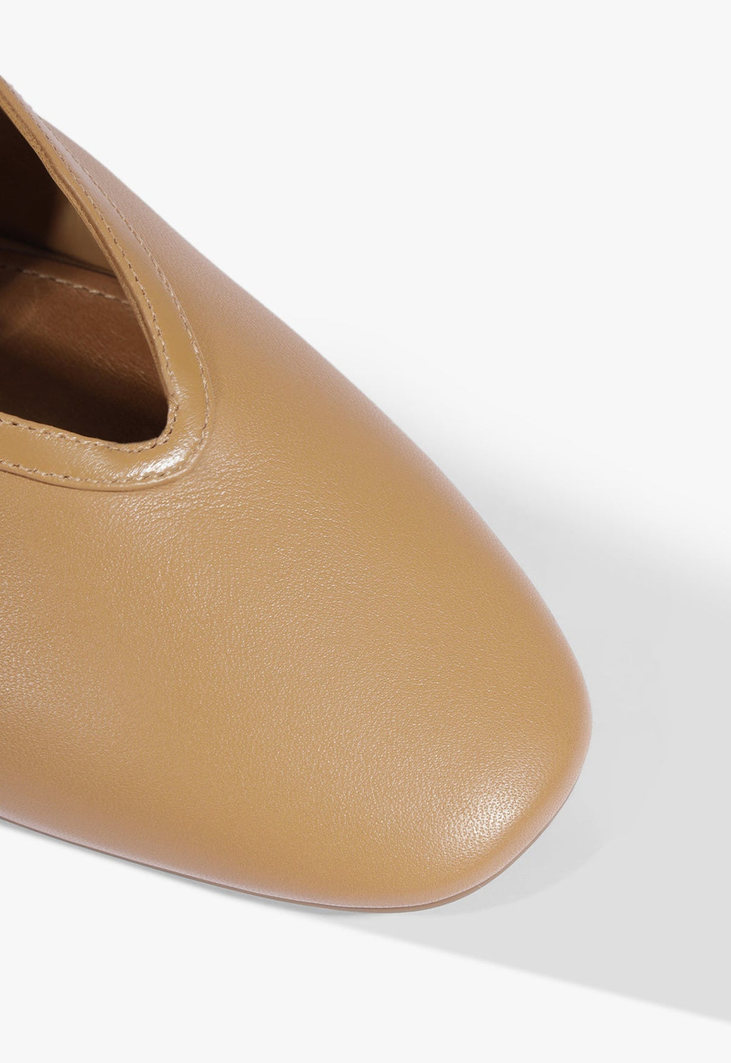 Vick Buckle Leather Ballet Flat