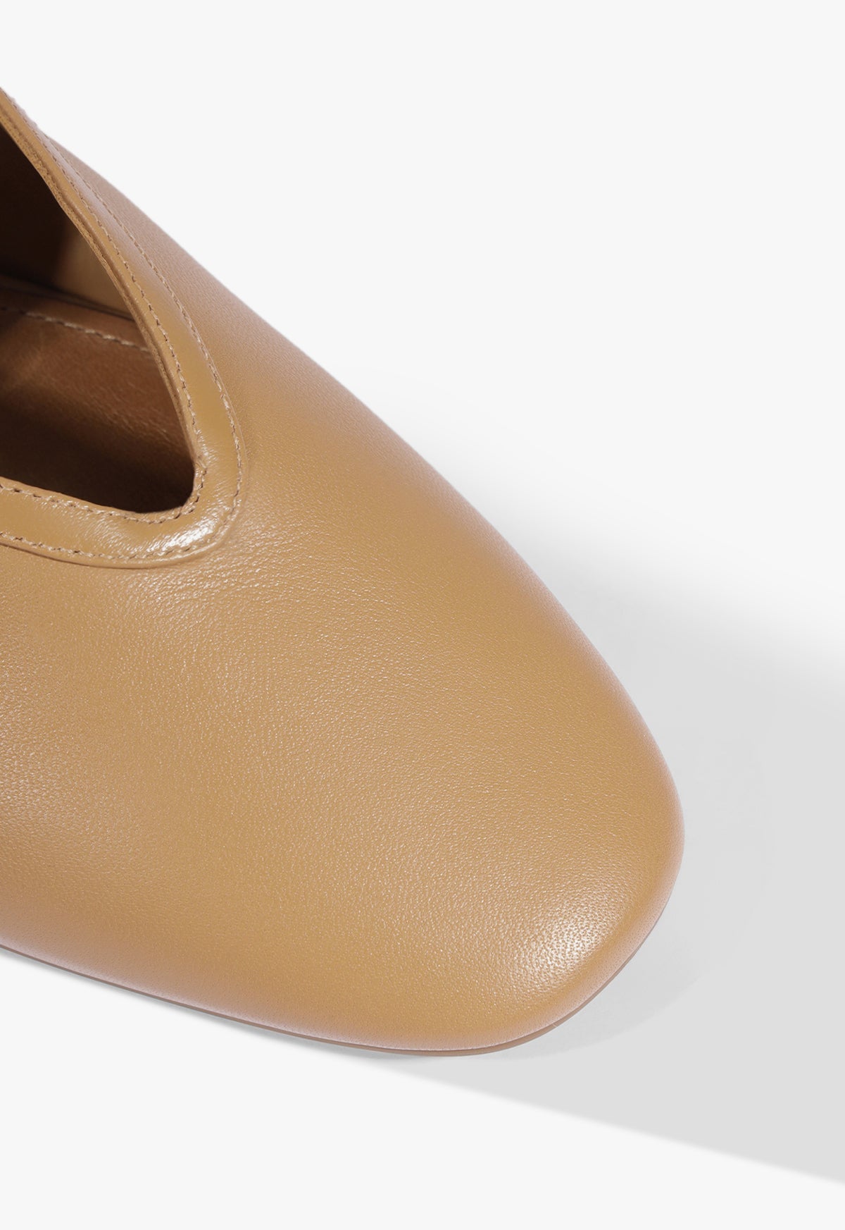 Vick Buckle Leather Ballet Flat