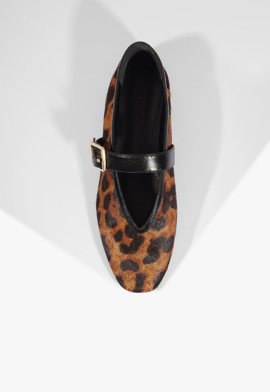 Vick Buckle Calf Hair Ballet Flat