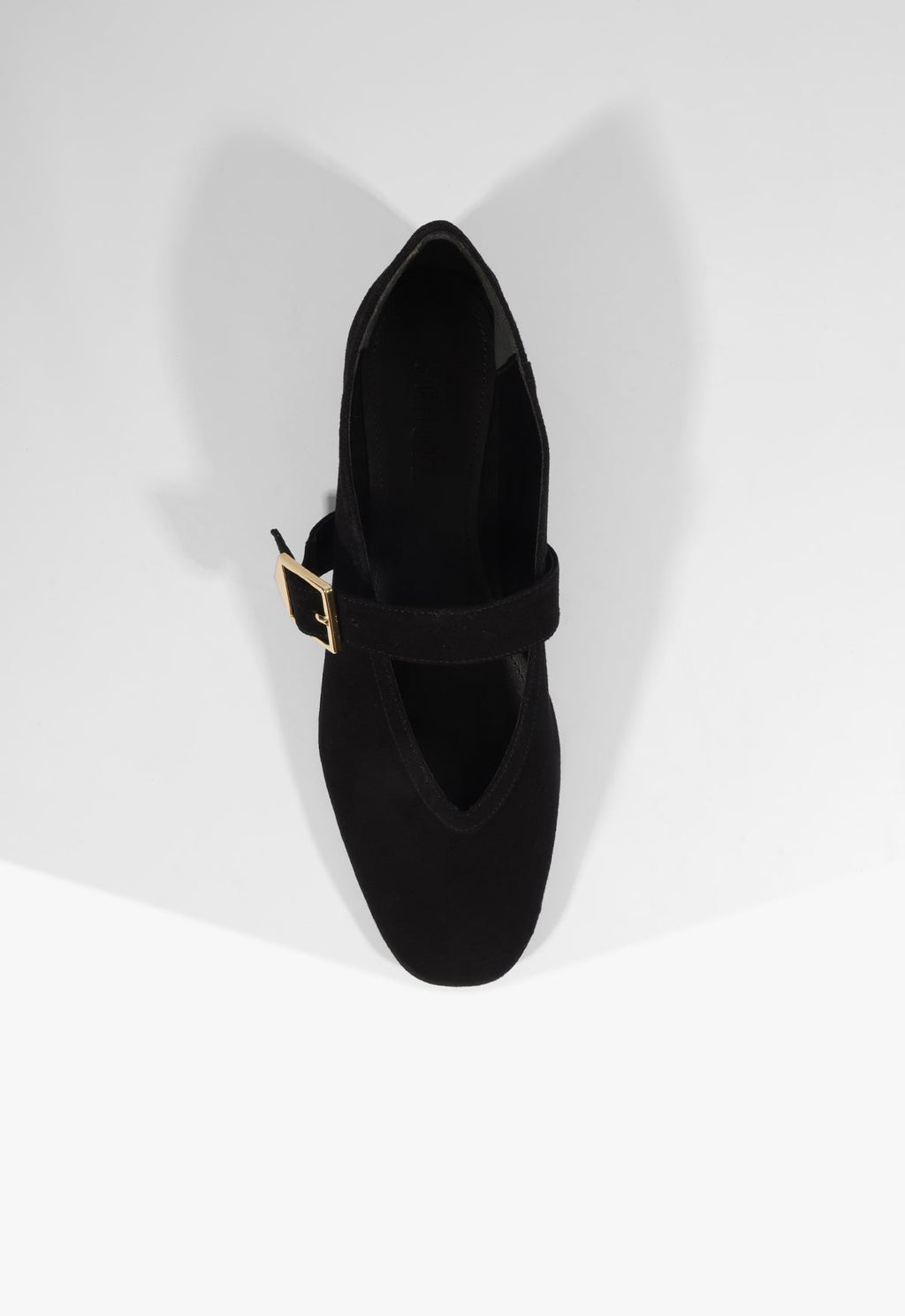 Vick Buckle Suede Ballet Flat