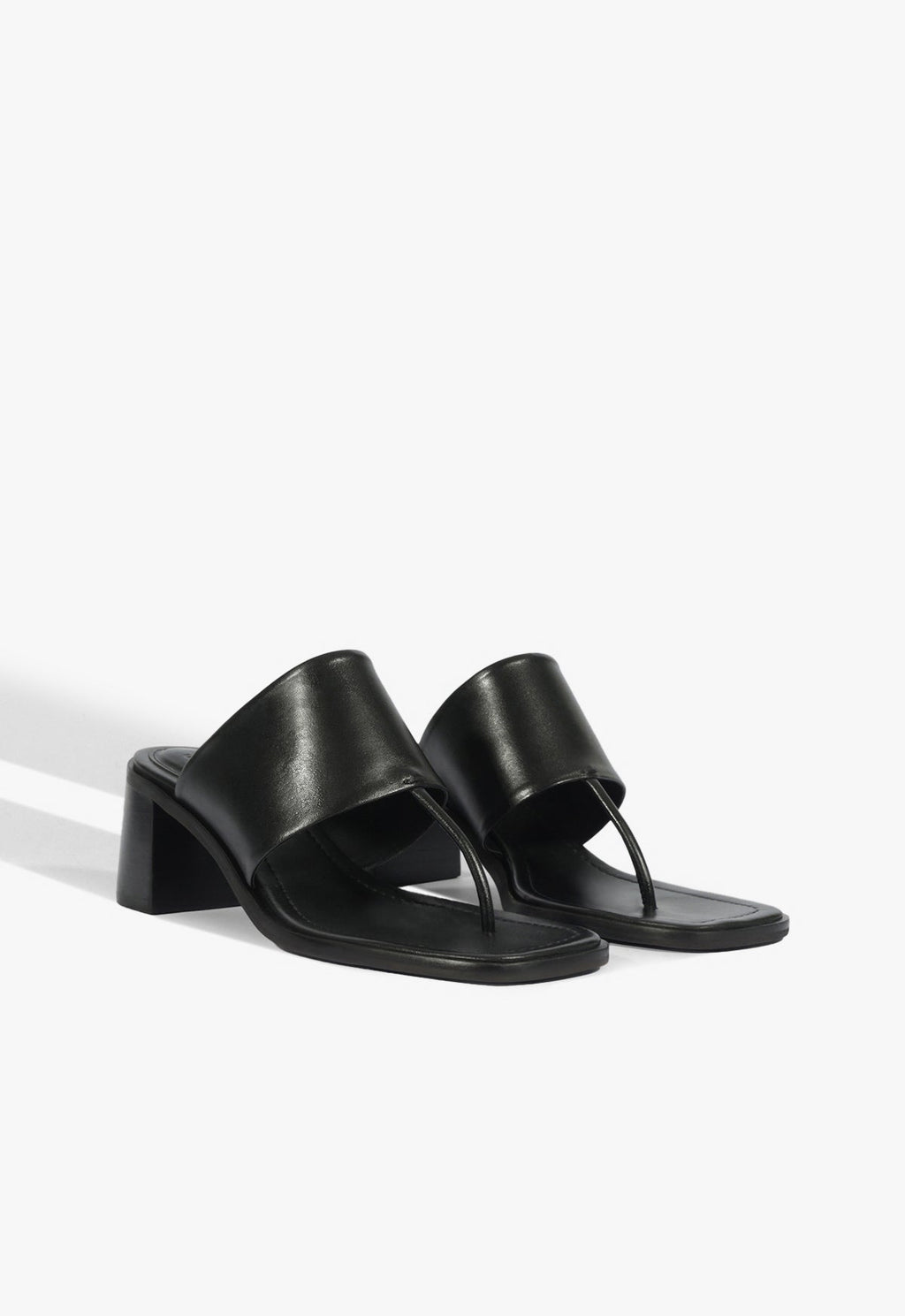 Martha Block Leather Sandal