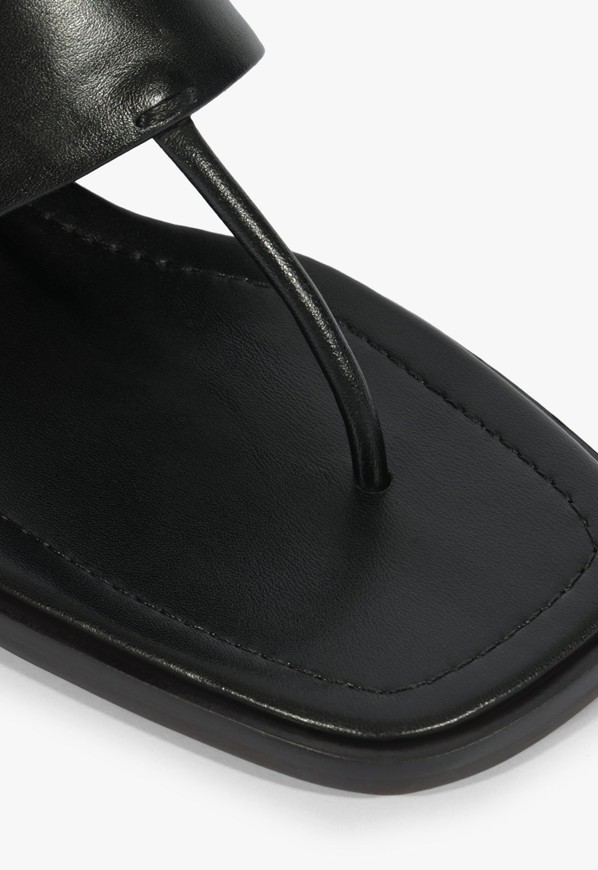 Martha Block Leather Sandal