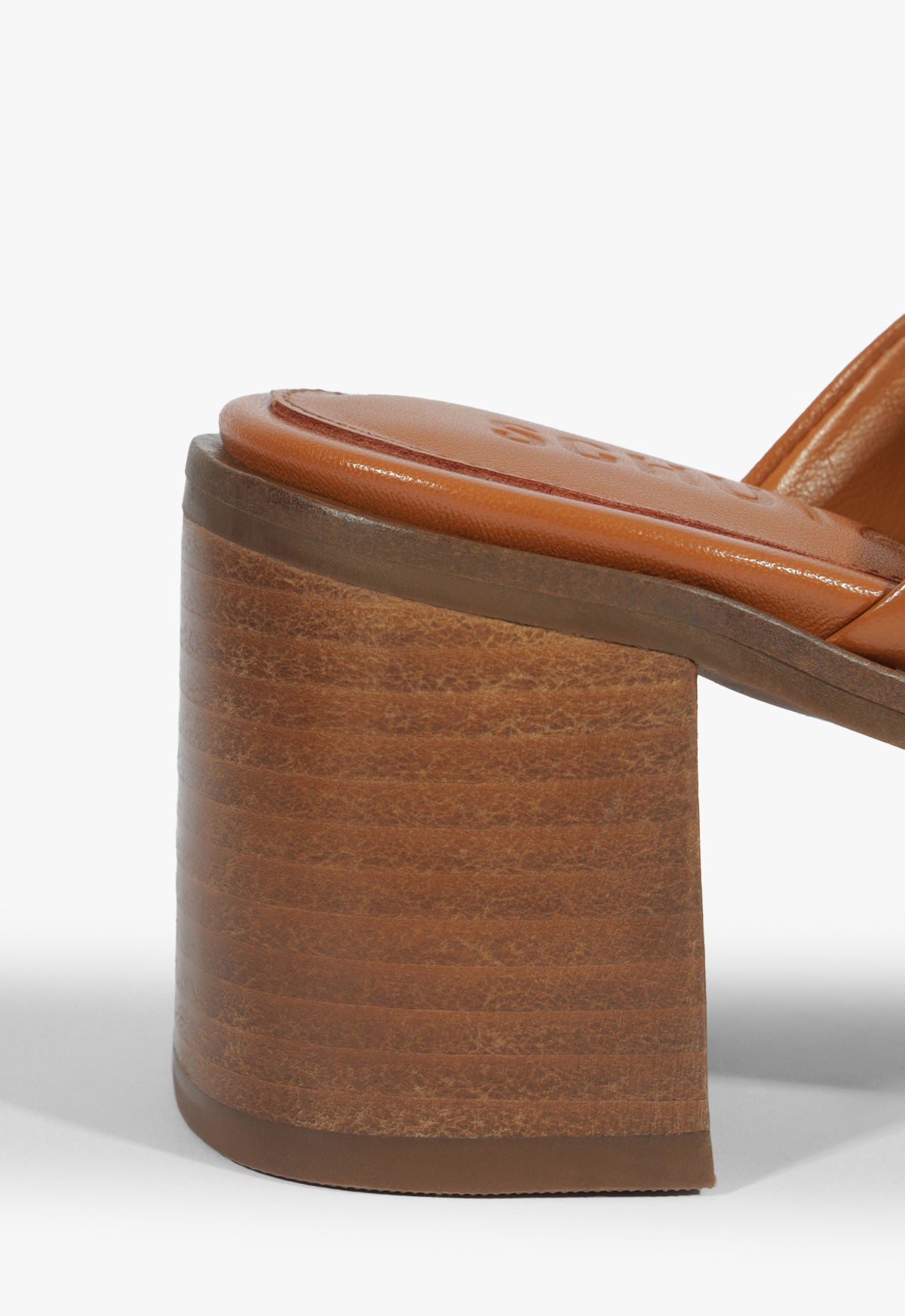 Martha Block Leather Sandal