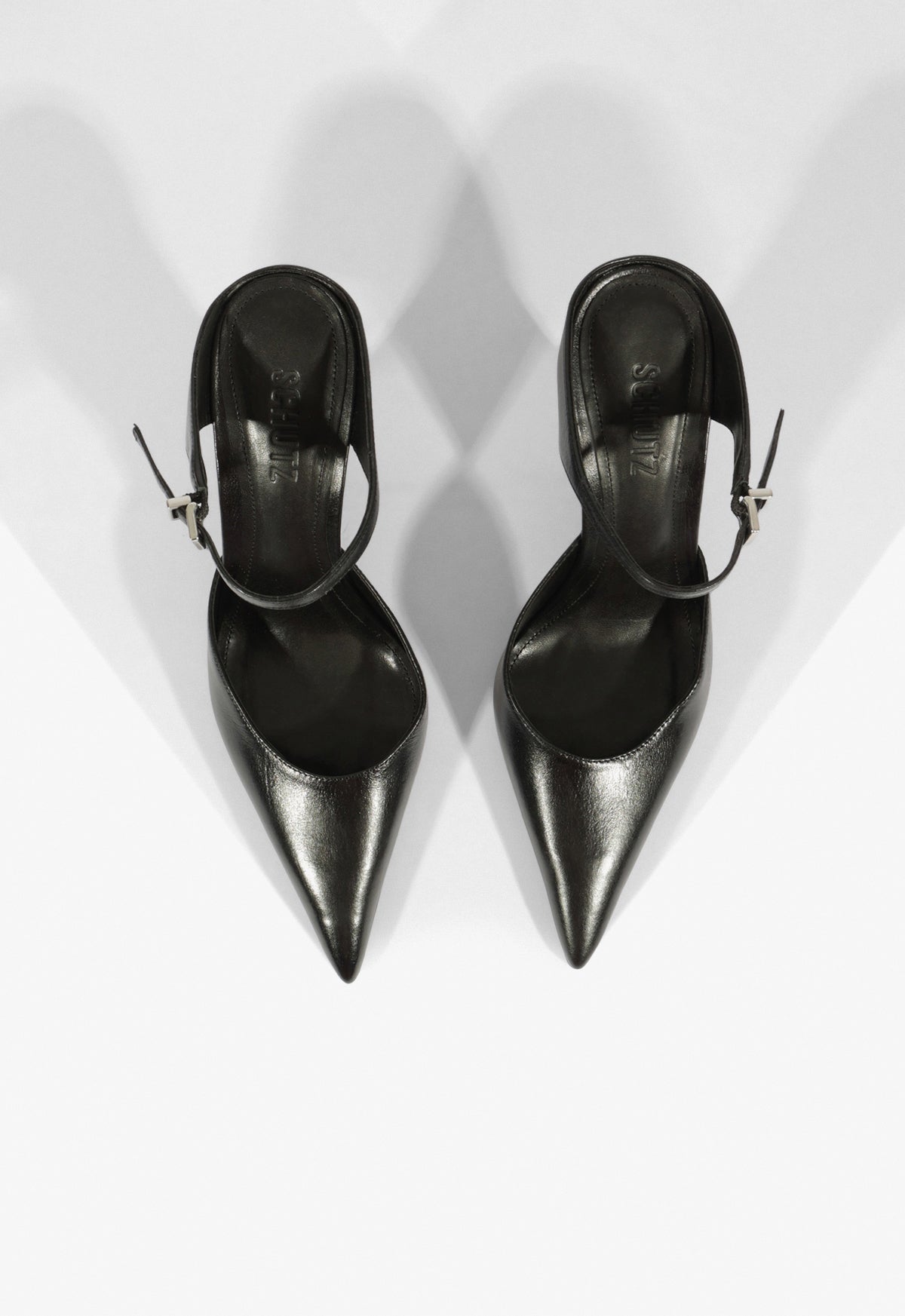 Siena Buckle Mule Leather Pump