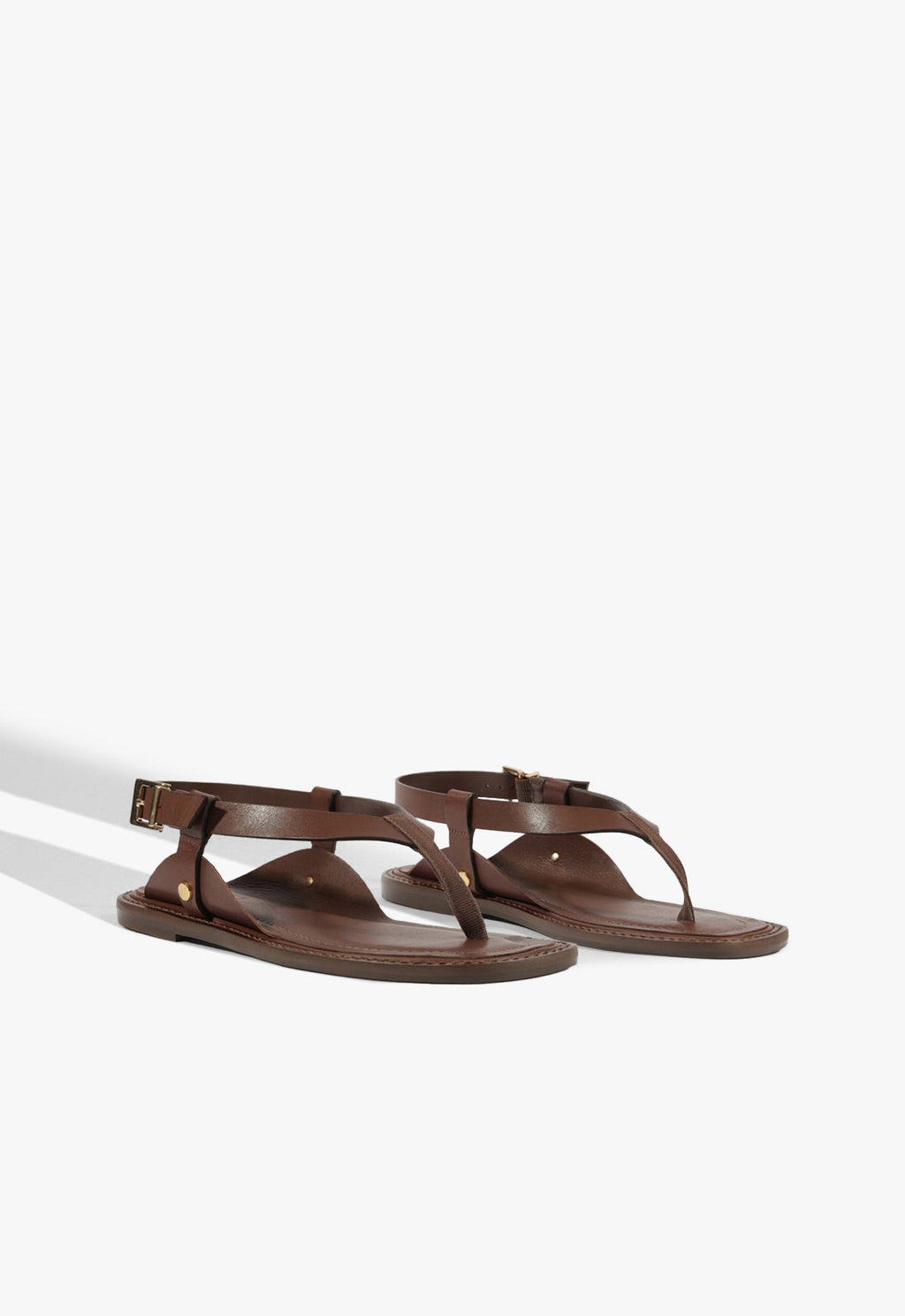 Lorraine Leather Flat Sandal