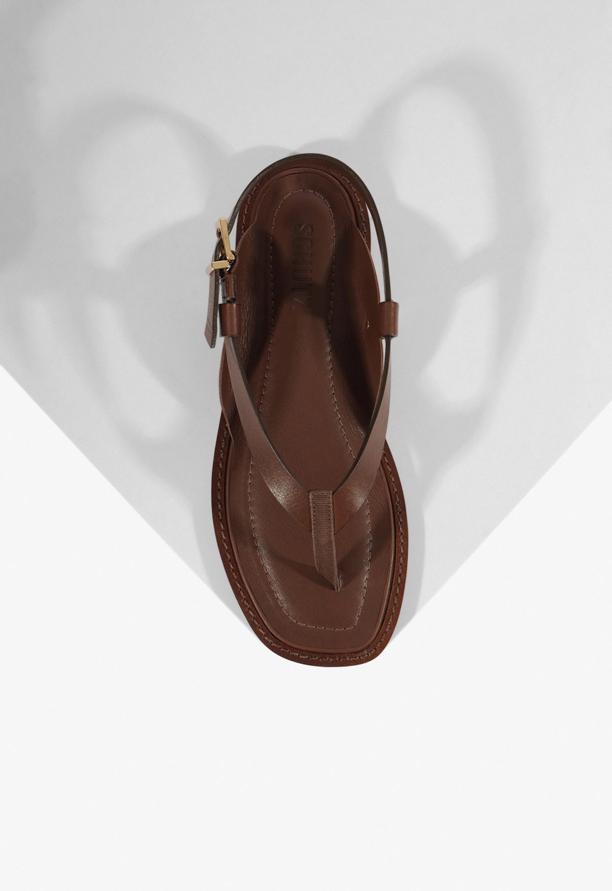 Lorraine Leather Flat Sandal