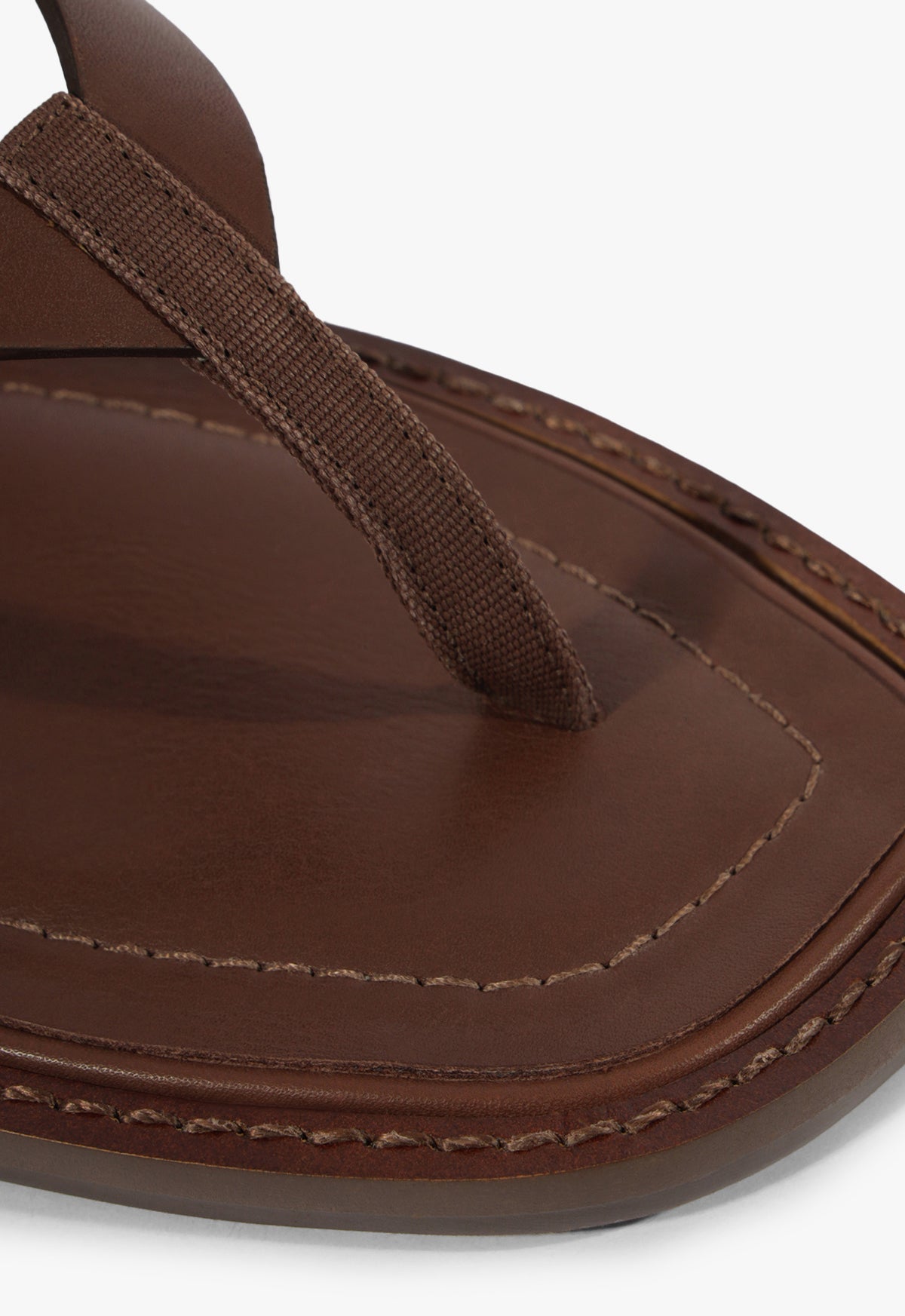 Lorraine Leather Flat Sandal