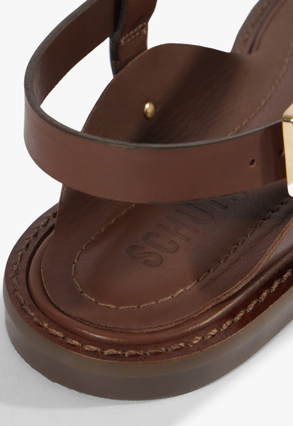 Lorraine Leather Flat Sandal