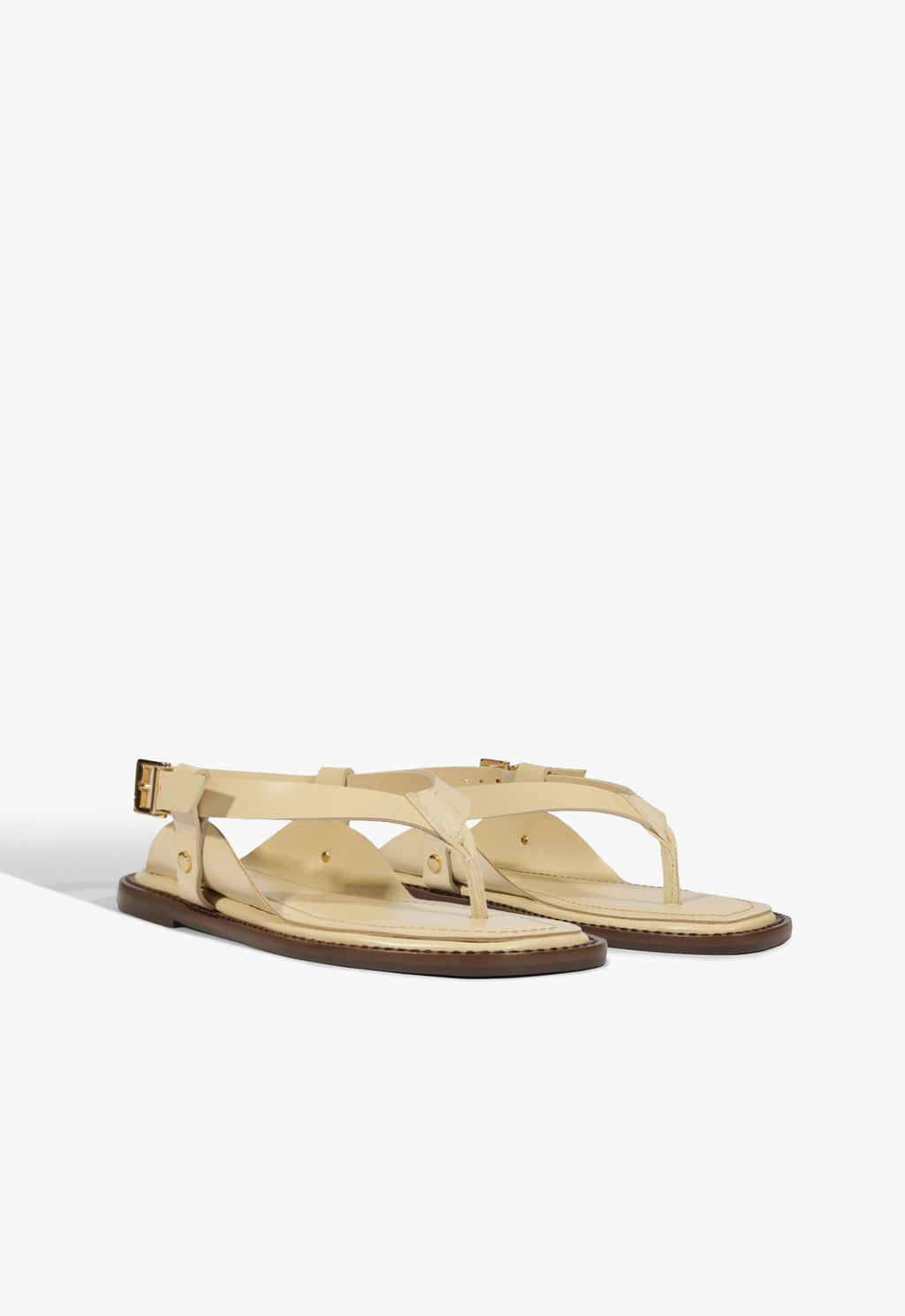 Lorraine Leather Flat Sandal
