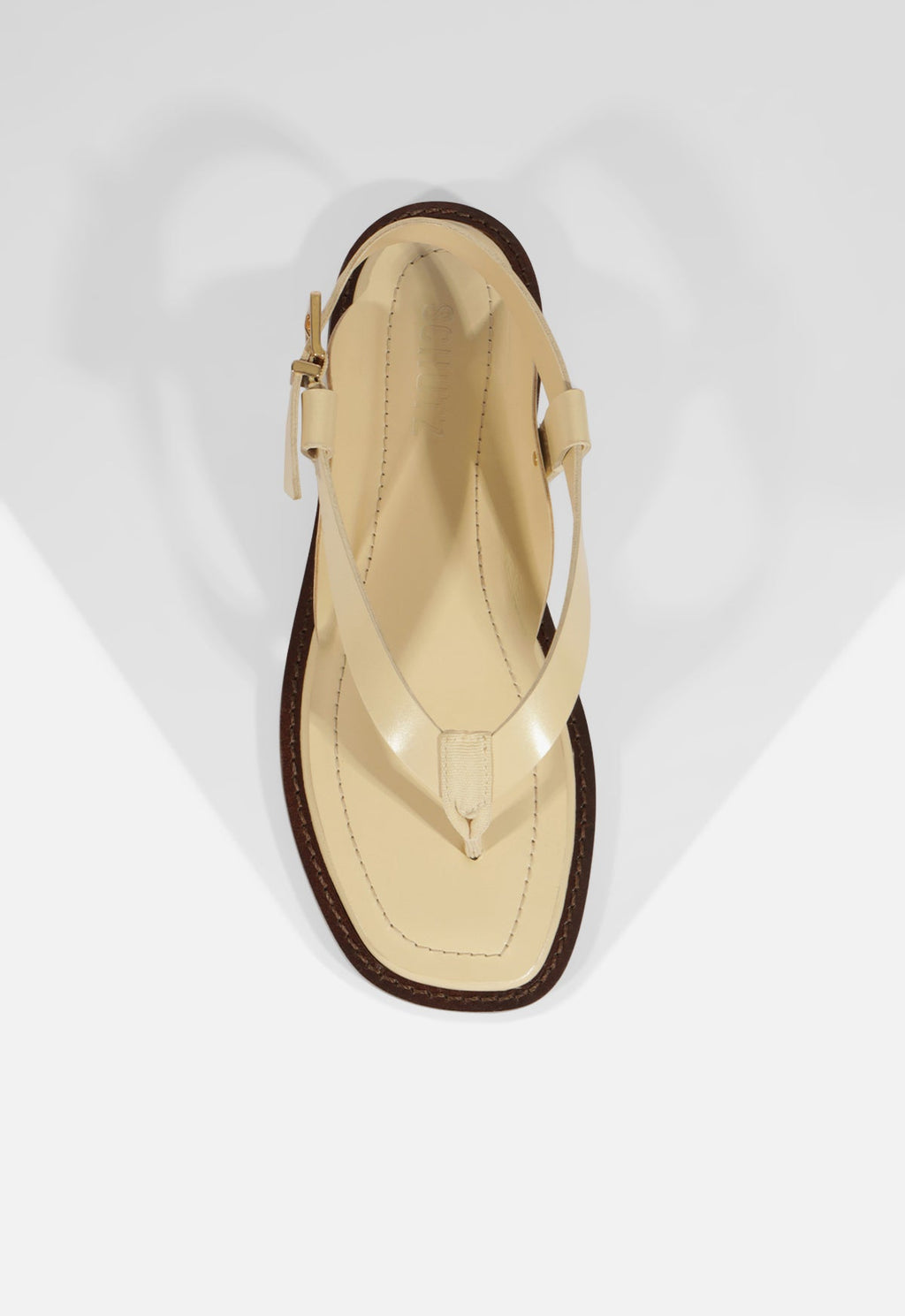 Lorraine Leather Flat Sandal