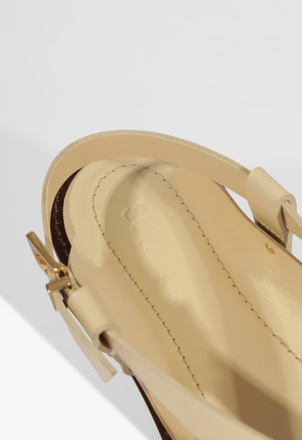 Lorraine Leather Flat Sandal