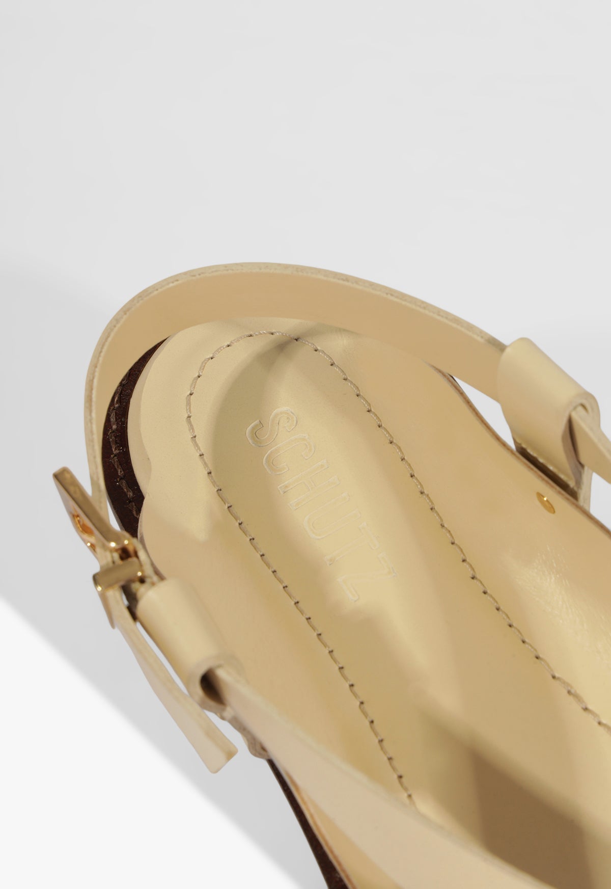 Lorraine Leather Flat Sandal