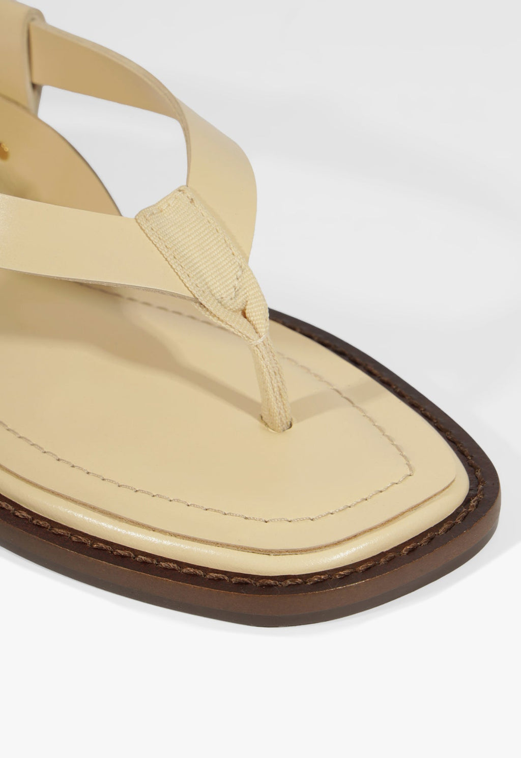 Lorraine Leather Flat Sandal
