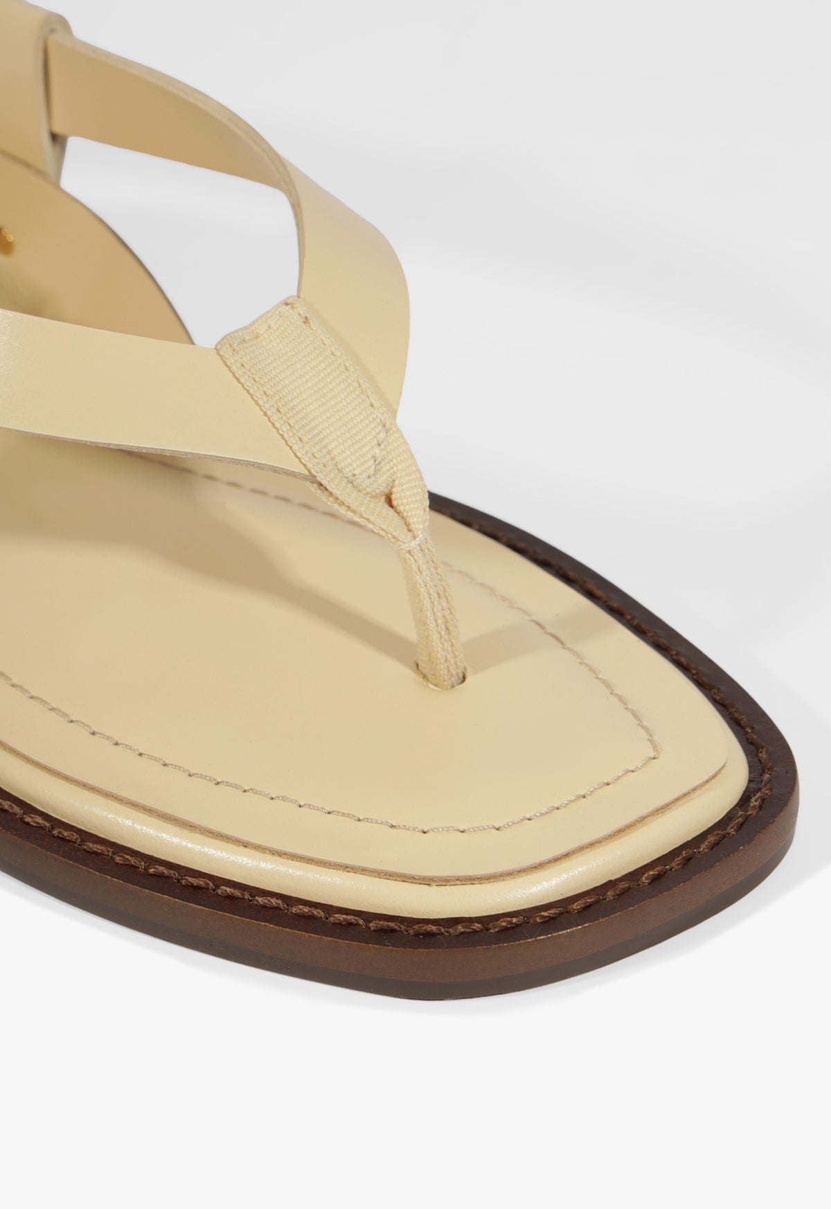 Lorraine Leather Flat Sandal