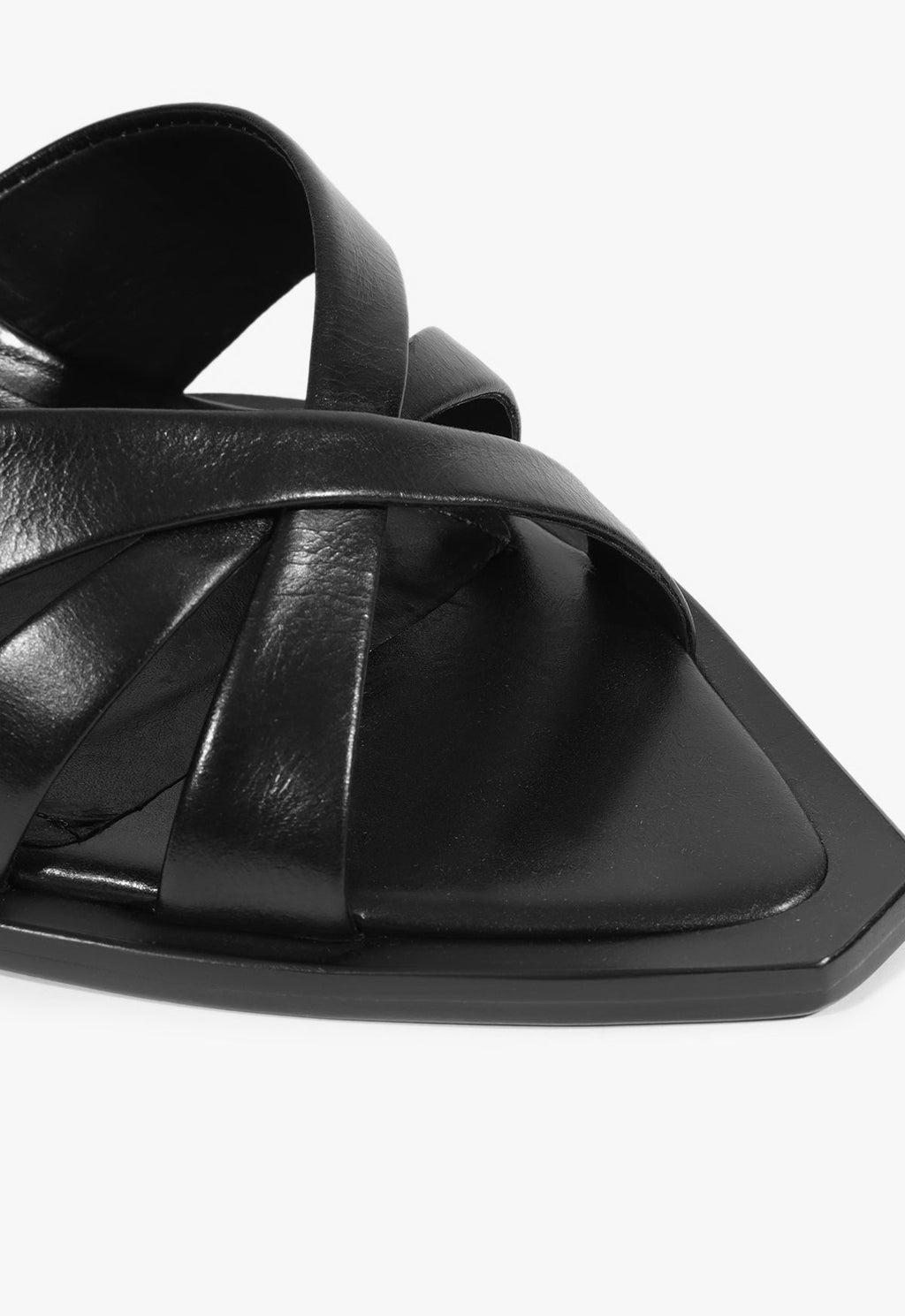 Keefa Leaf Mule Leather Sandal