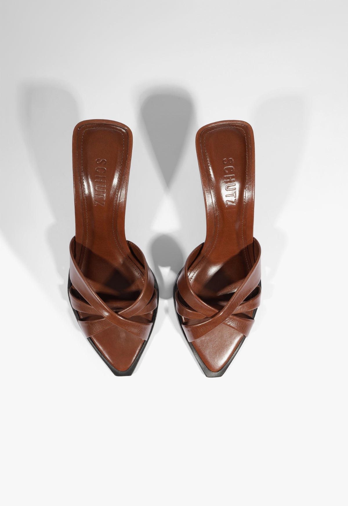 Keefa Leaf Mule Leather Sandal