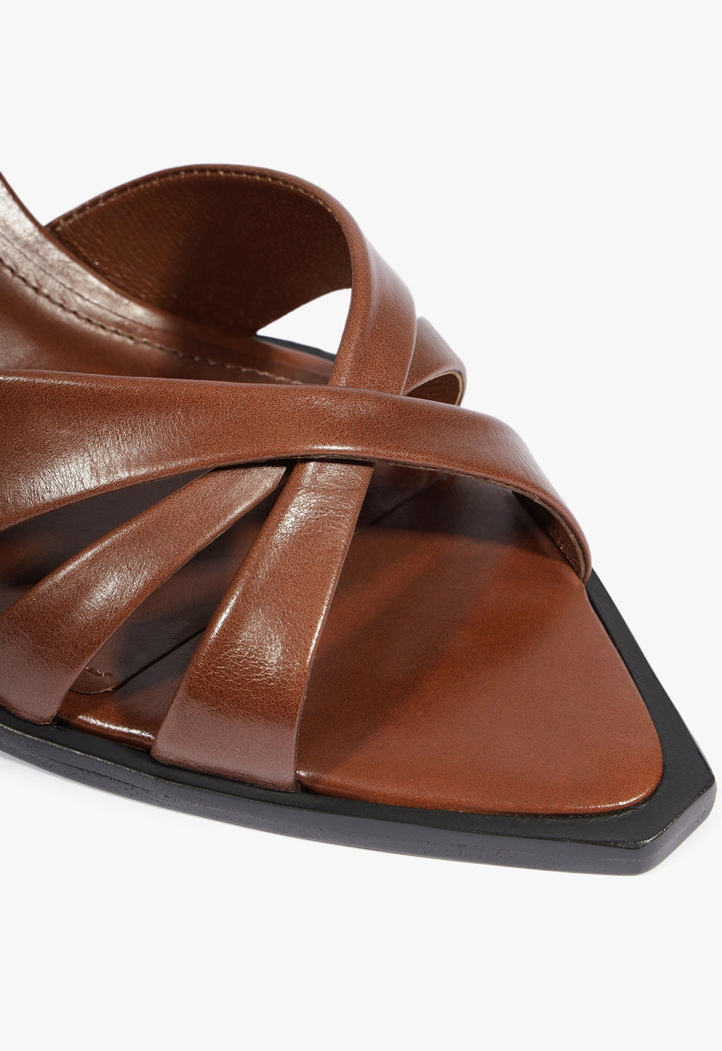Keefa Leaf Mule Leather Sandal