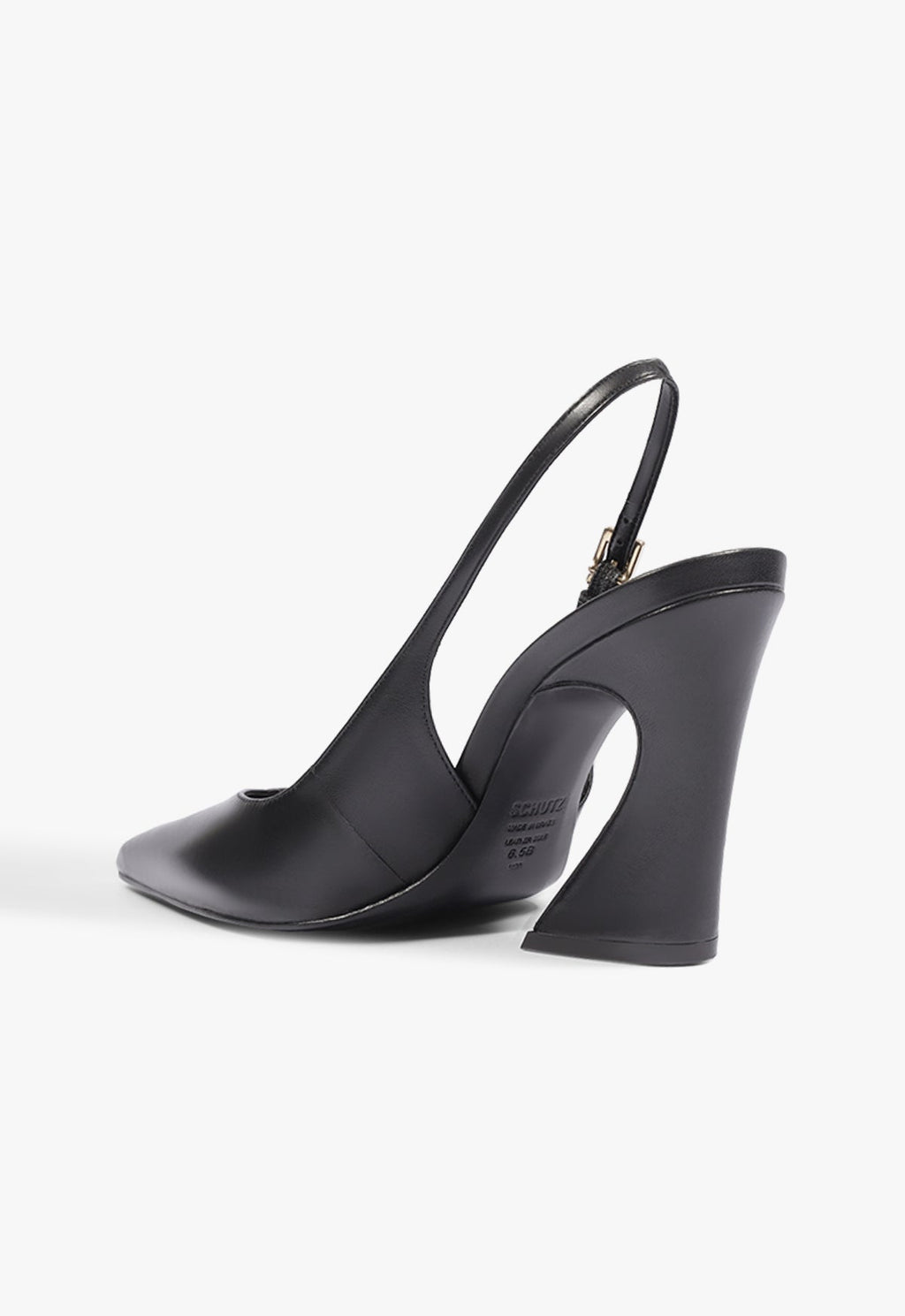 Lexi Sling Block Leather Pump