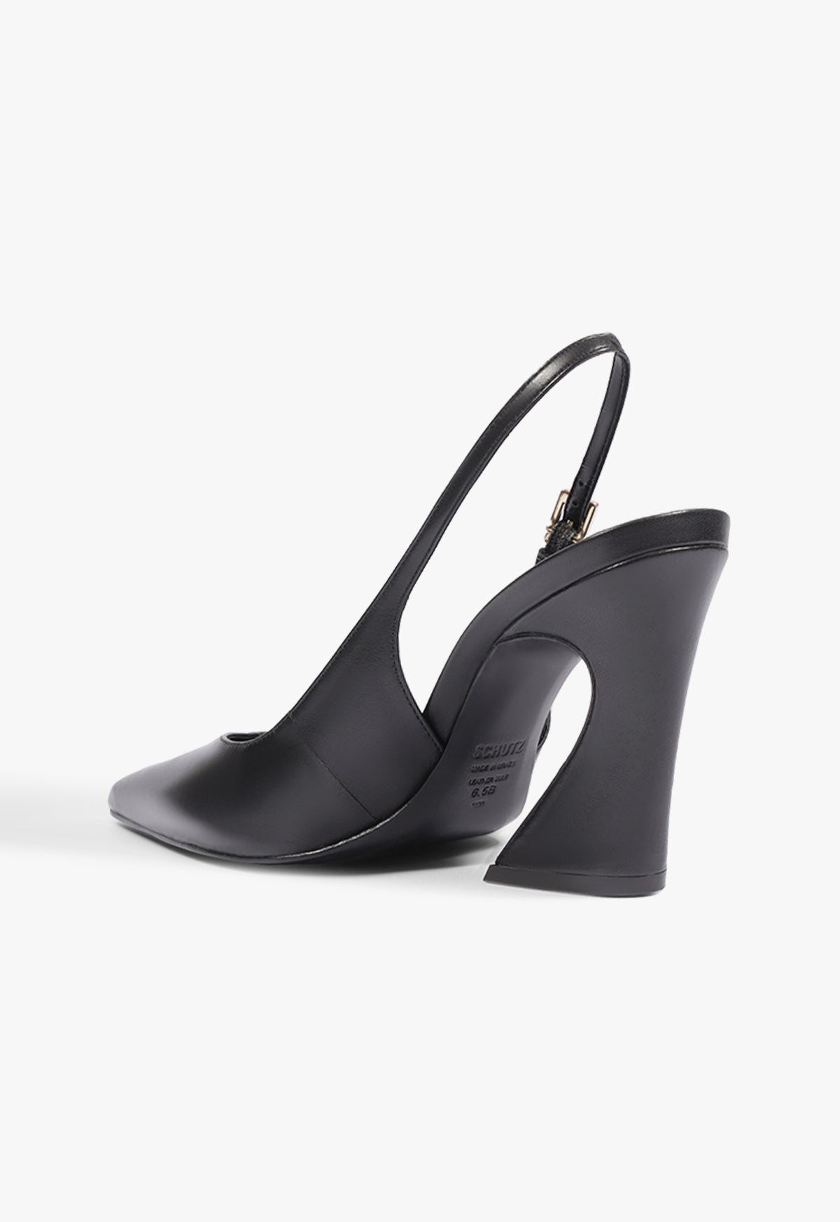 Lexi Sling Block Leather Pump