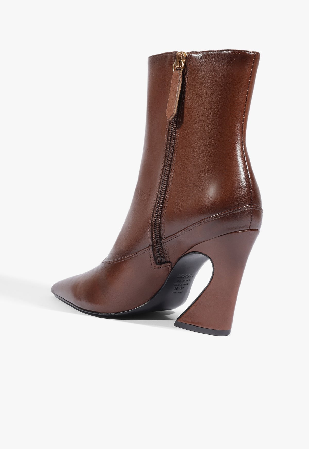 Lexi Mid Leather Bootie