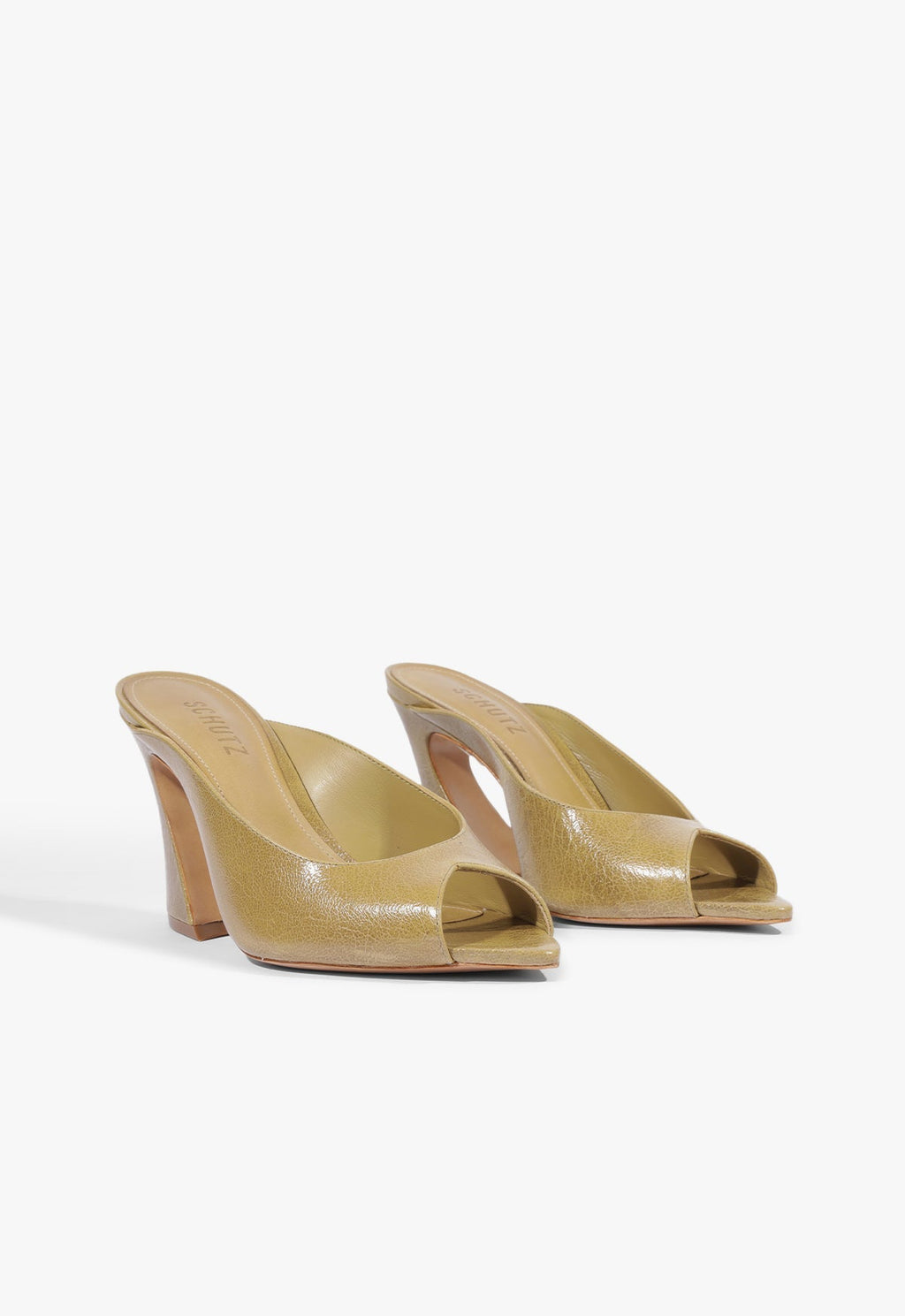 Lexi Block Mule Leather Sandal