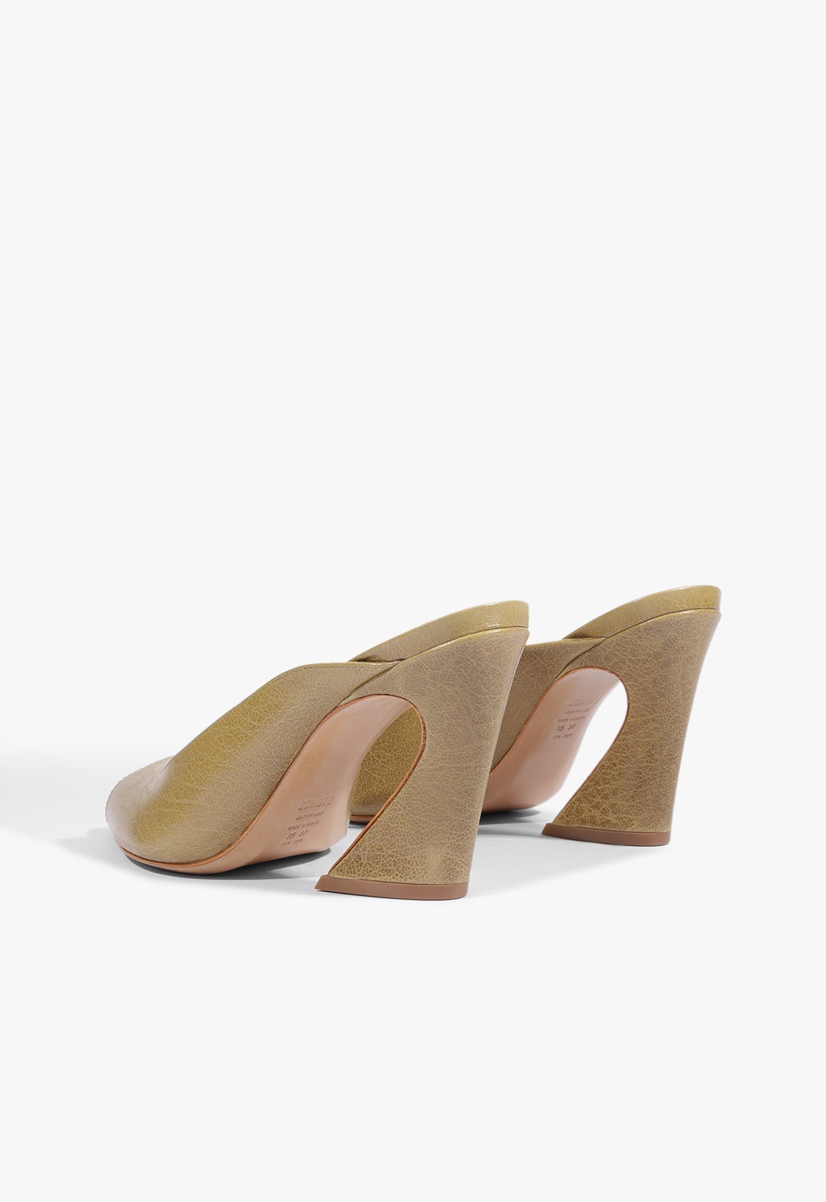 Lexi Block Mule Leather Sandal