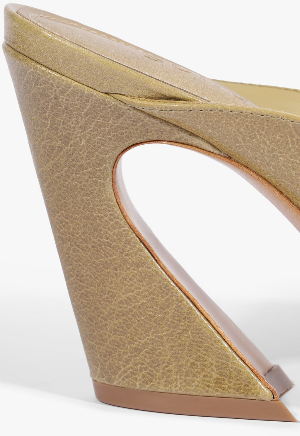 Lexi Block Mule Leather Sandal