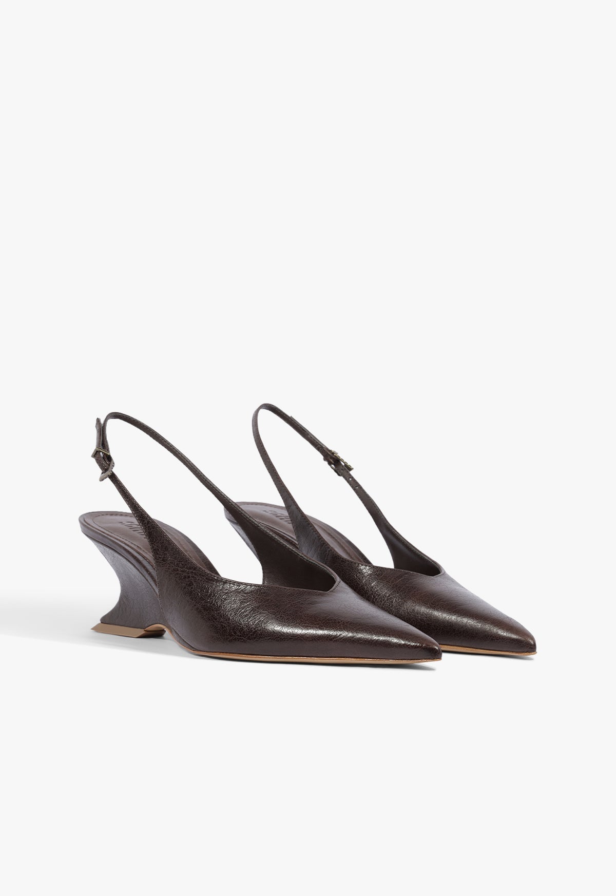 Siena Mid Buckle Leather Pump