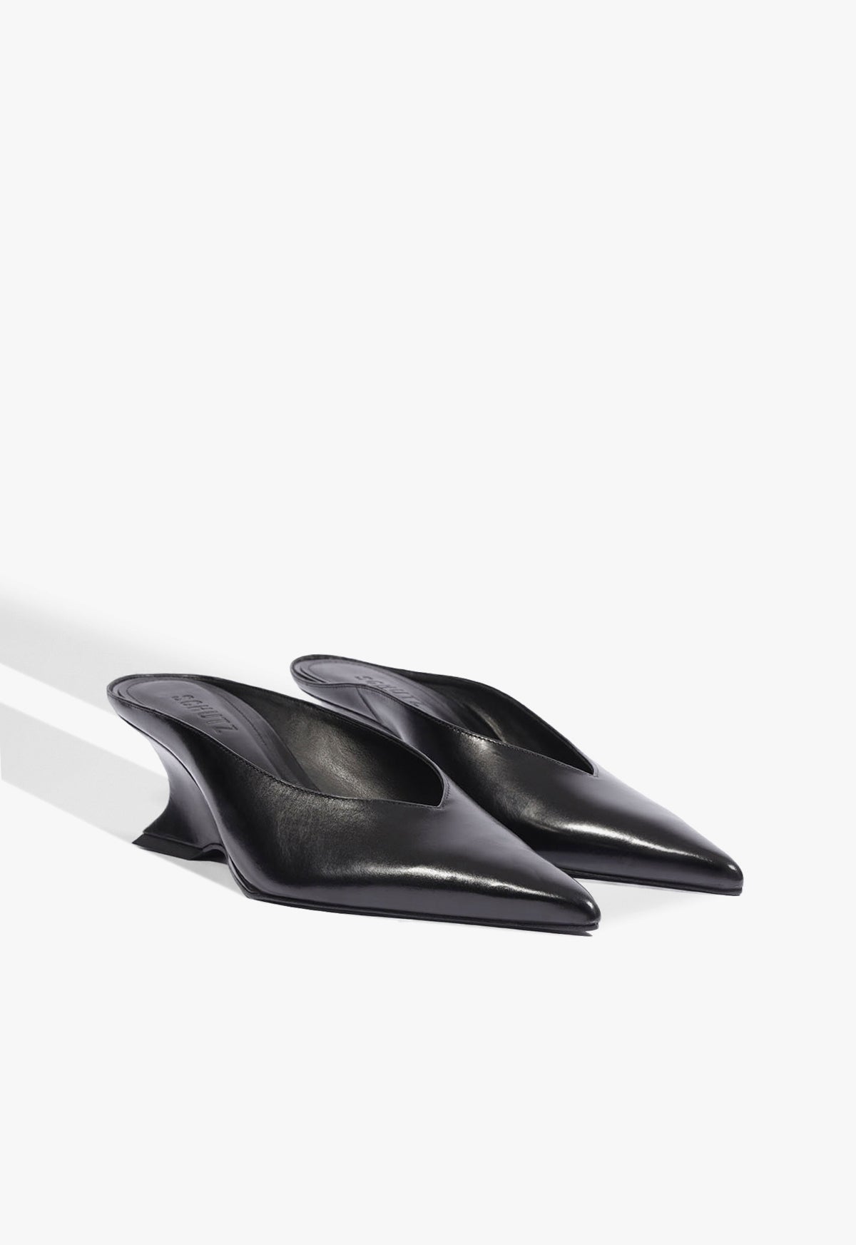 Siena Mid Mule Leather Pump