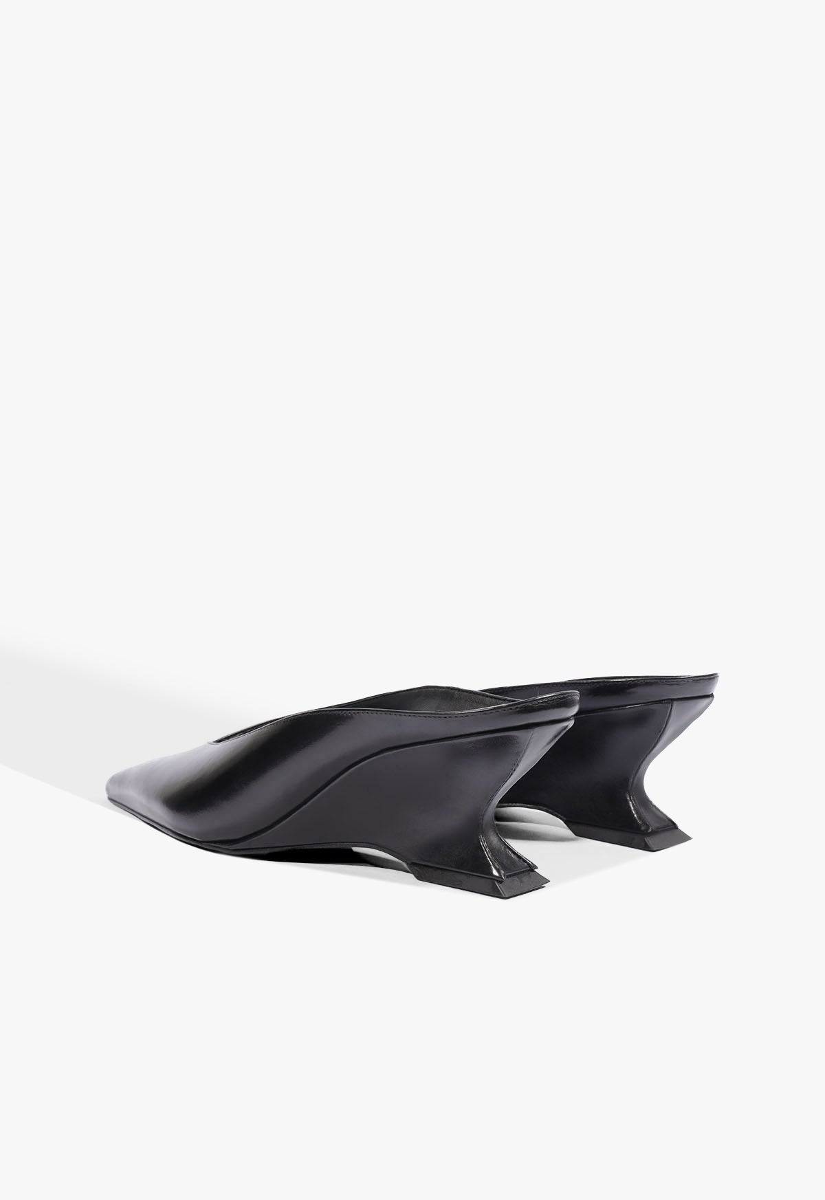 Siena Mid Mule Leather Pump