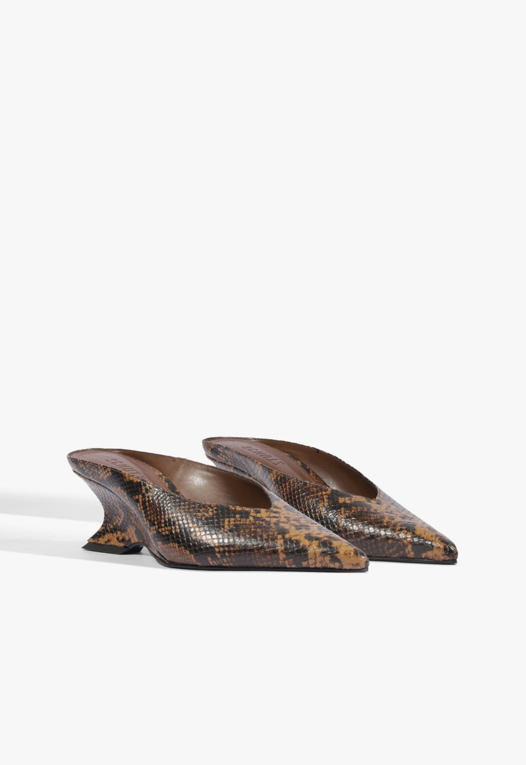 Siena Mid Mule Leather Pump