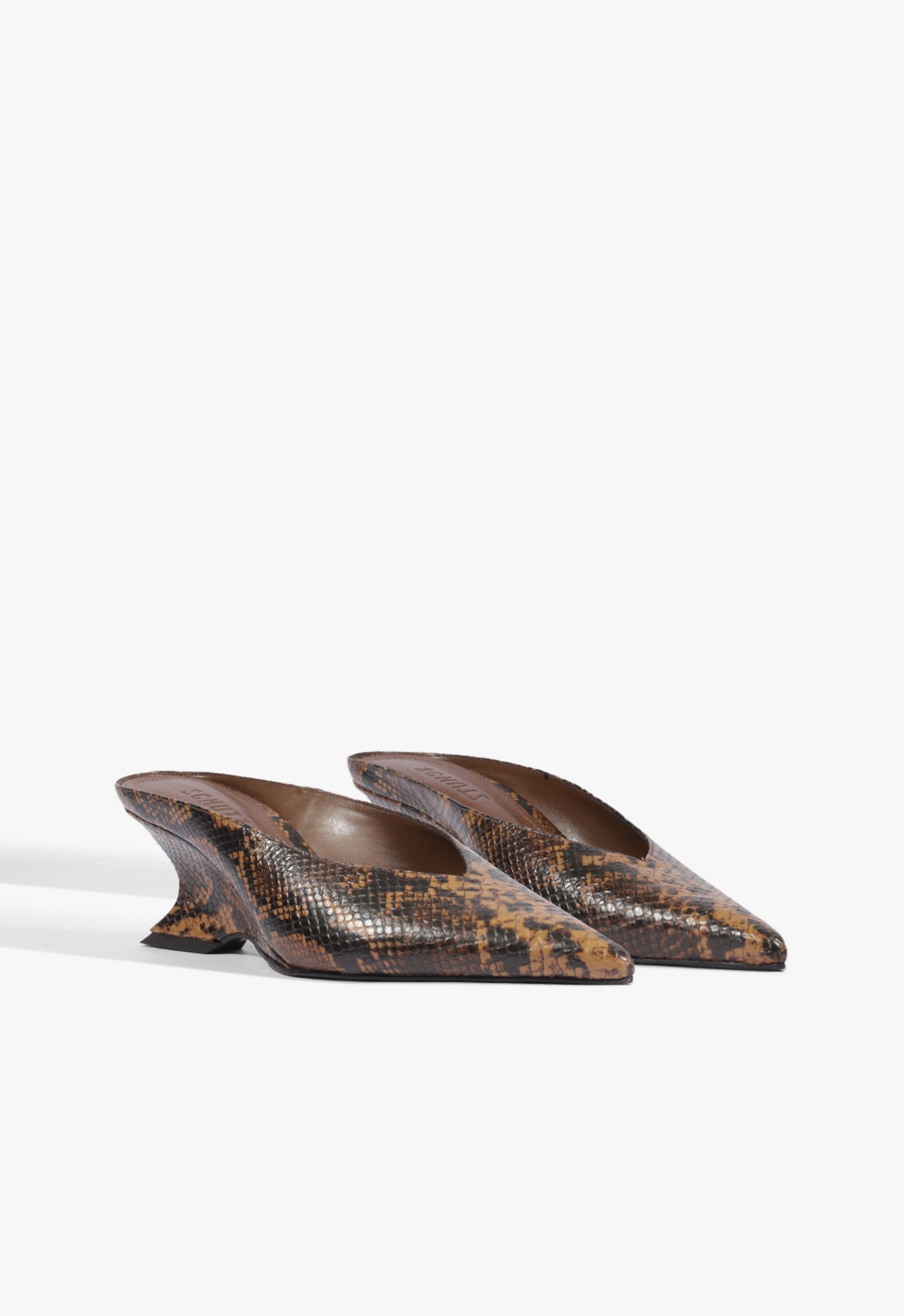 Siena Mid Mule Leather Pump