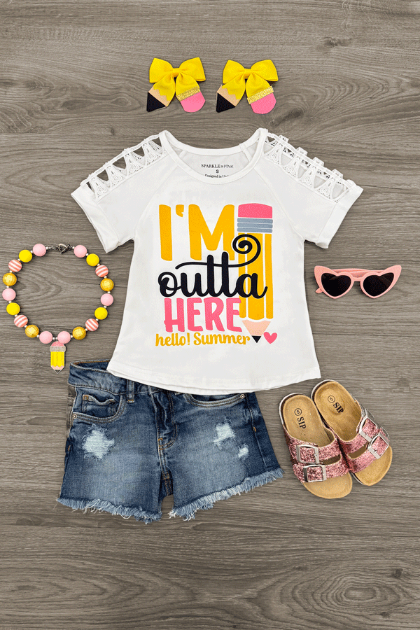 "I'm Outta Here, Hello! Summer" School Top