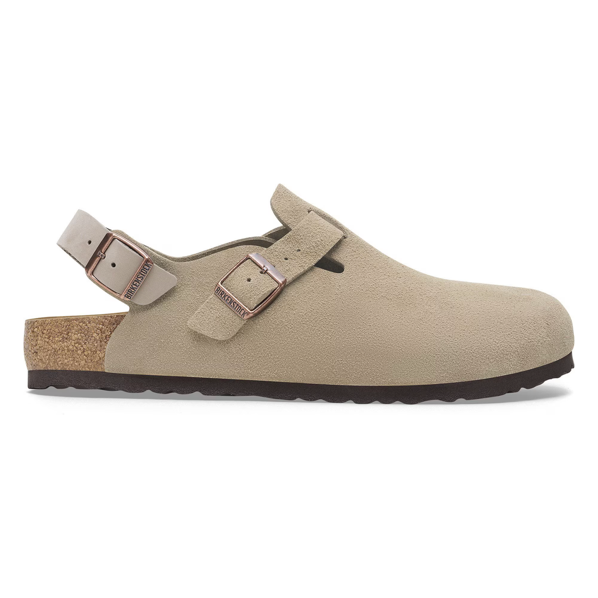 Birkenstock Women's Tokio Suede Leather in Taupe