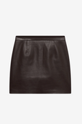 IRO Eliou Short Leather Skirt