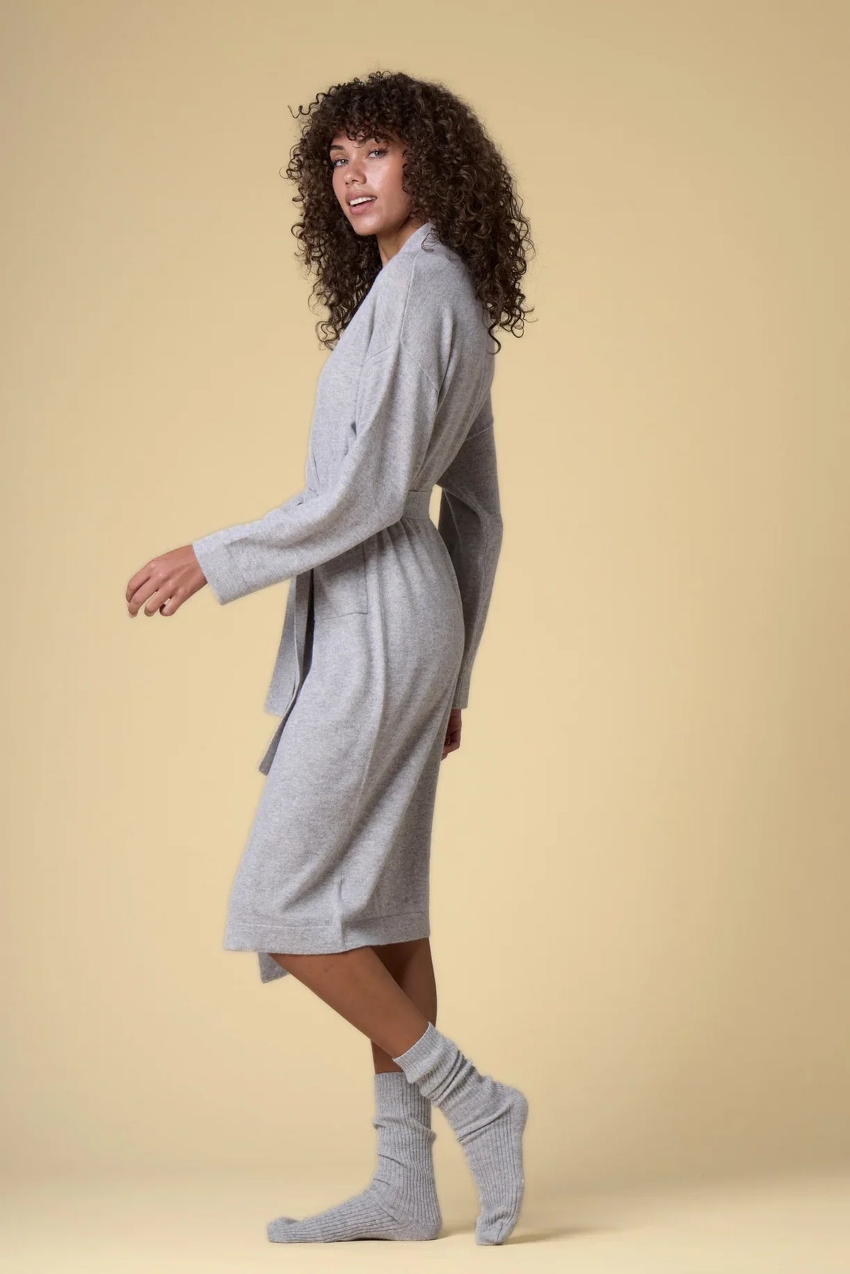 KIP Cashmere Long Robe