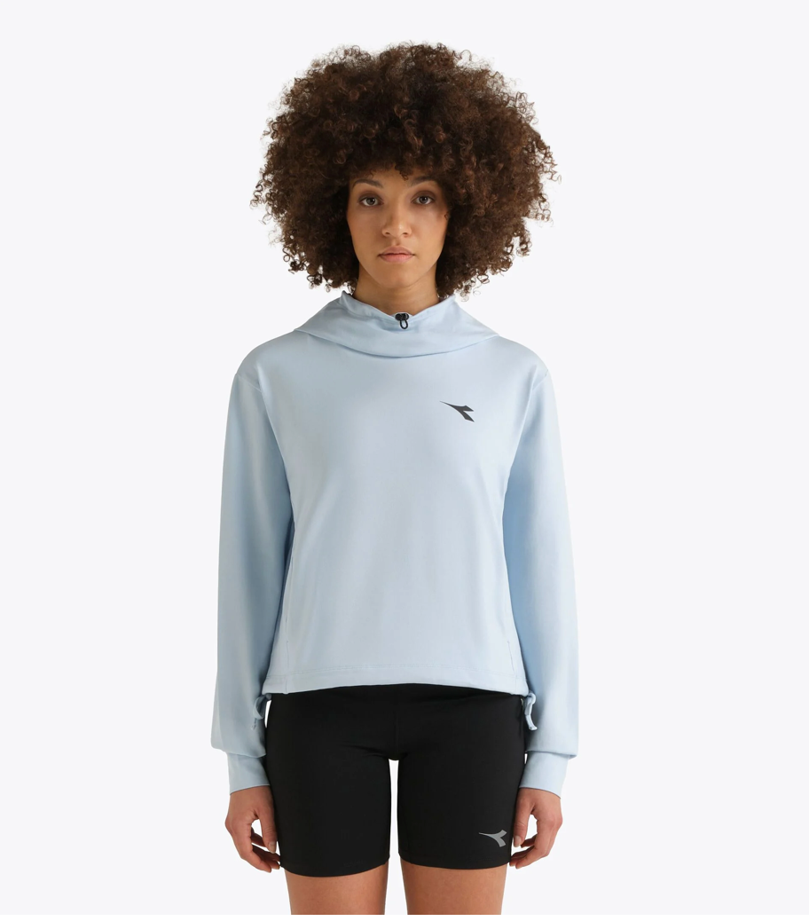 Women's Diadora Jersey Pullover Hoodie Run Crew