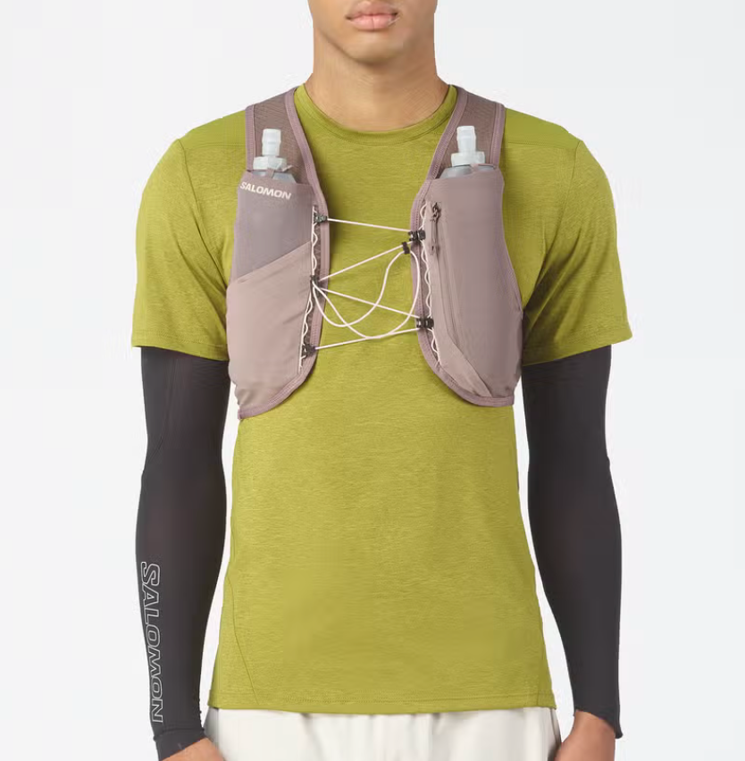 Unisex Salomon Gravel Skin 4 Running Vest with Flasks